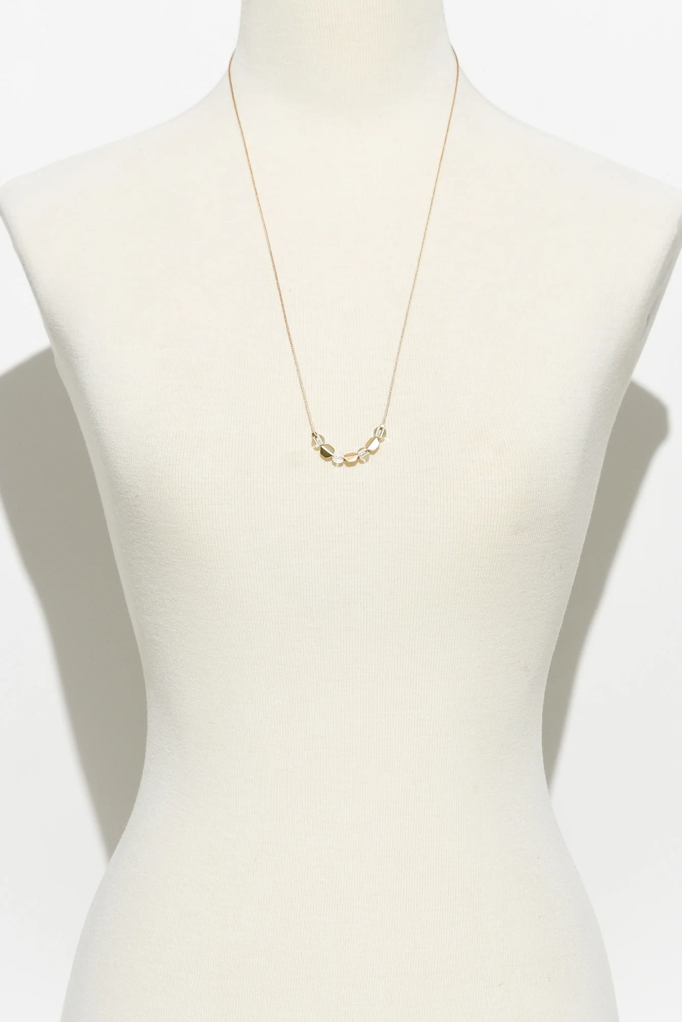 Sunita Gold Beaded Necklace