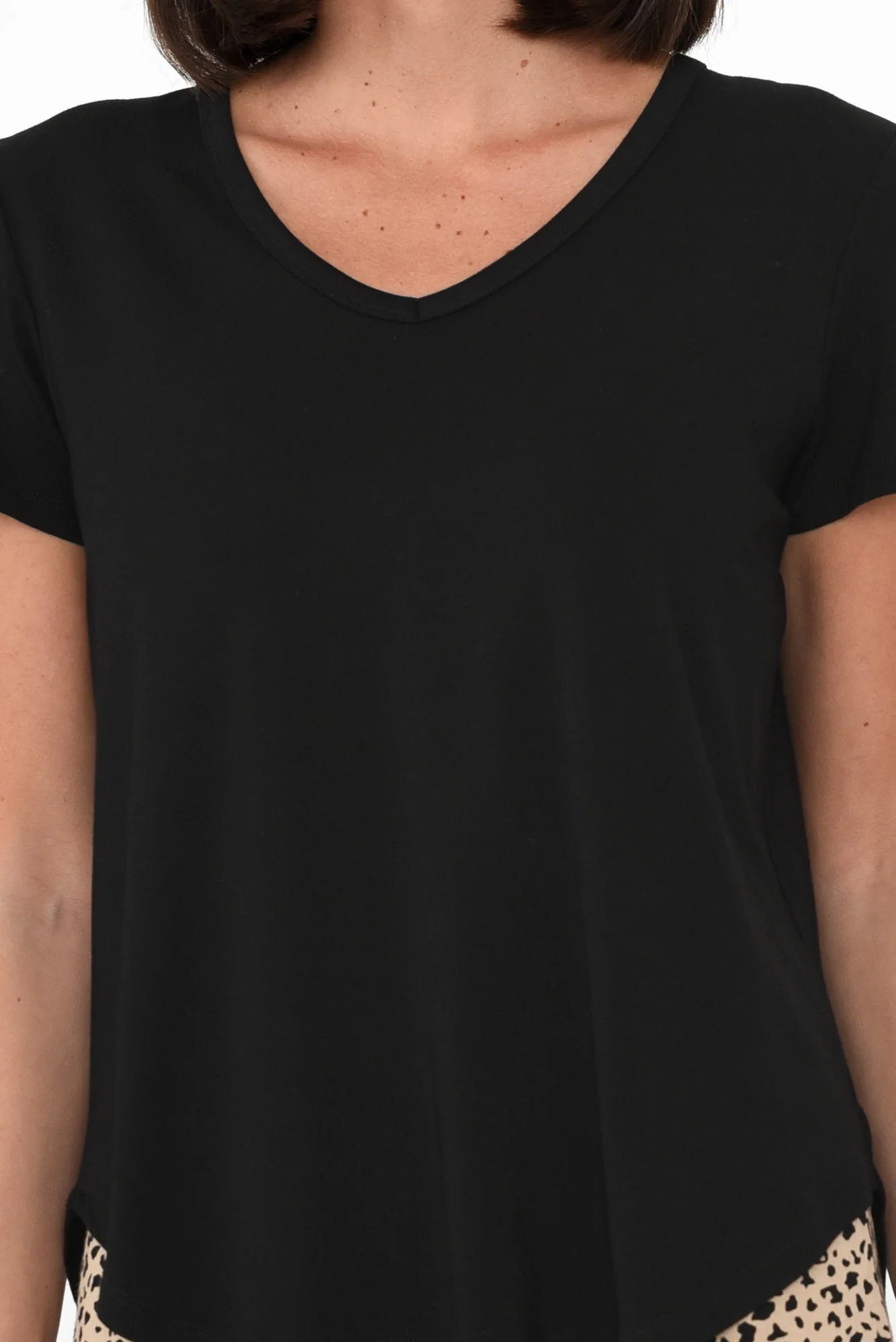 Veronica Black Bamboo Tee