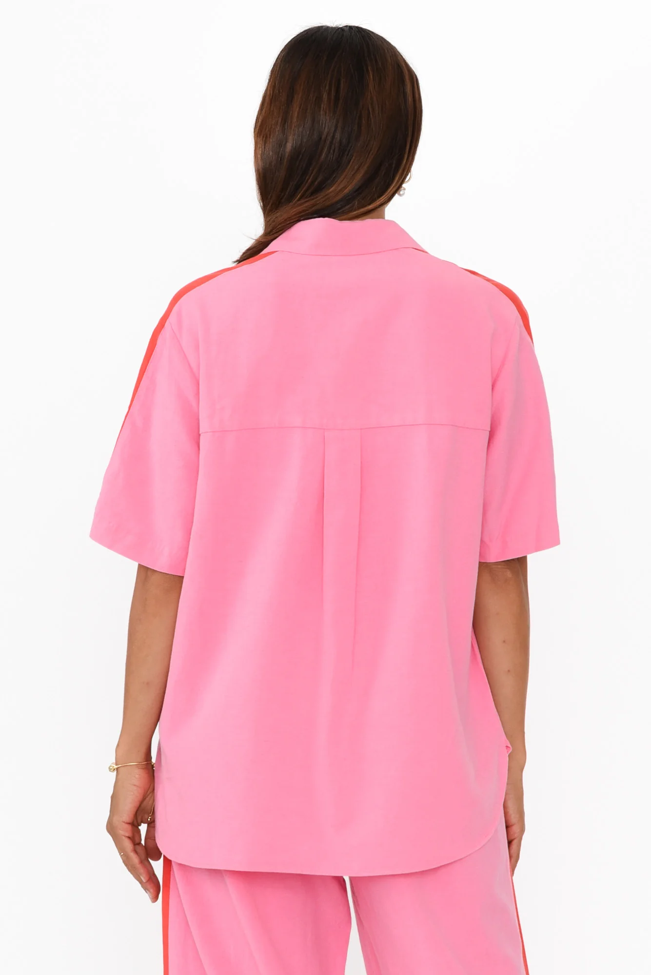 Francis Pink Stripe Pocket Shirt