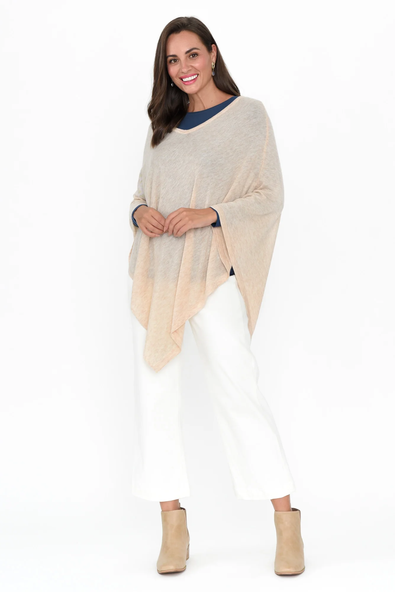 Haly Oat Wool Blend Poncho