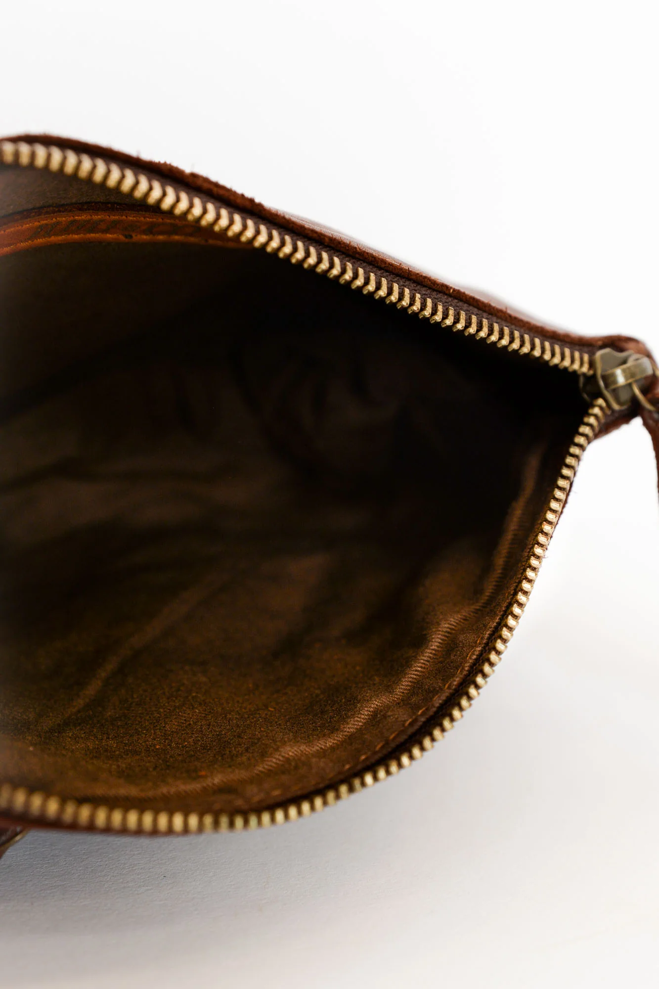 Sylvie Cognac Leather Pouch