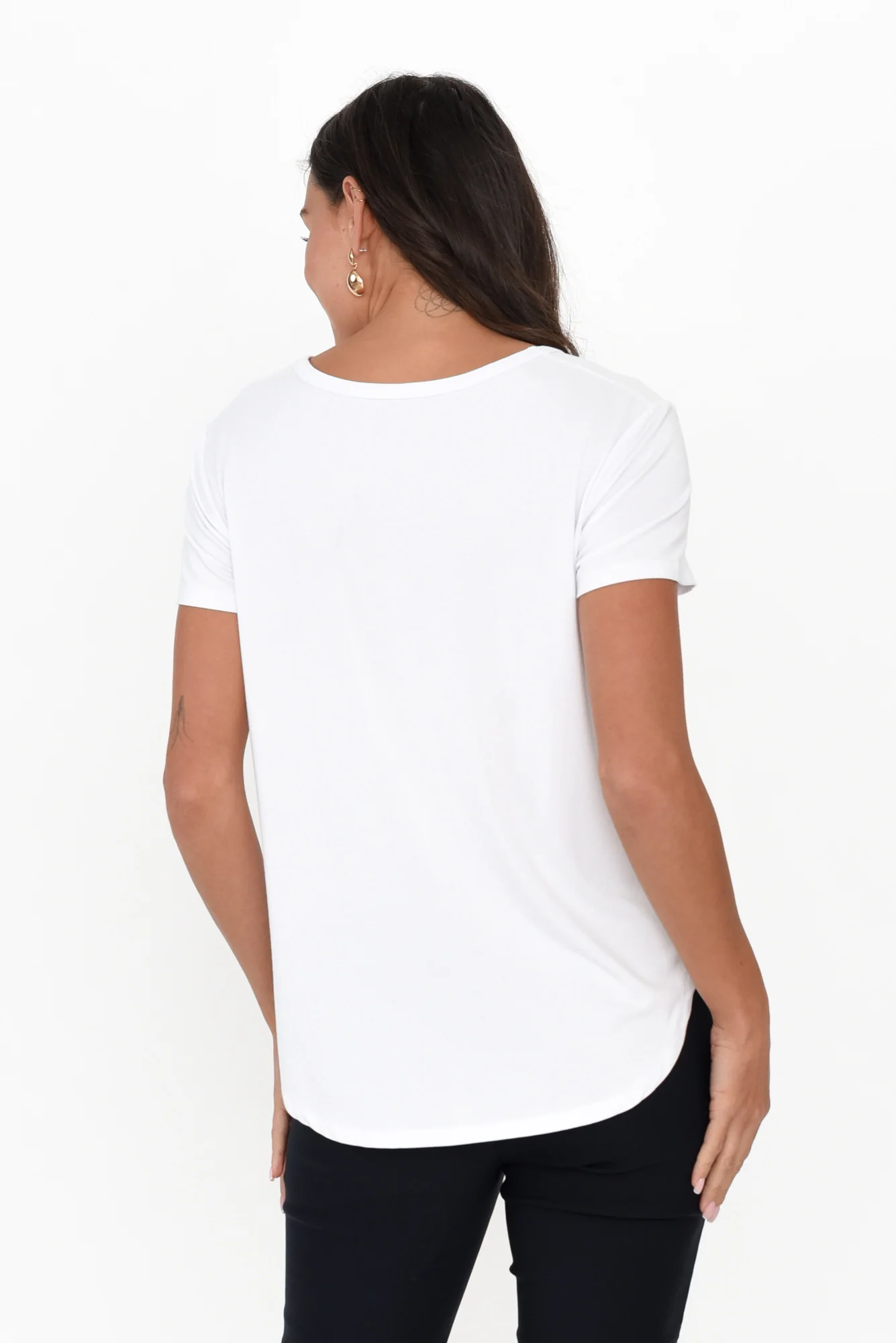 Veronica White Bamboo Tee