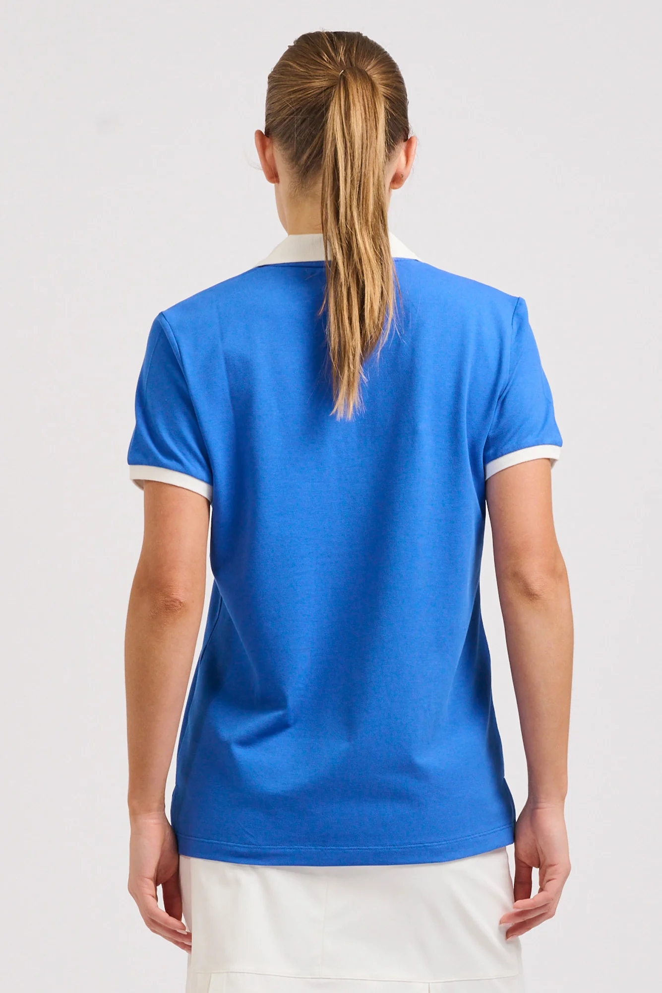 Wickham Cobalt Trim Cotton Polo