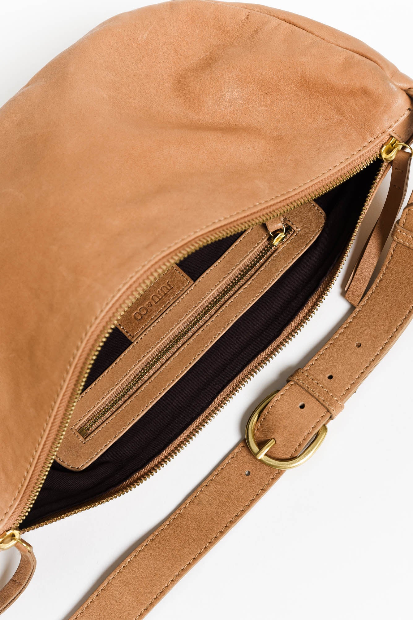Shasta Tan Leather Sling Bag