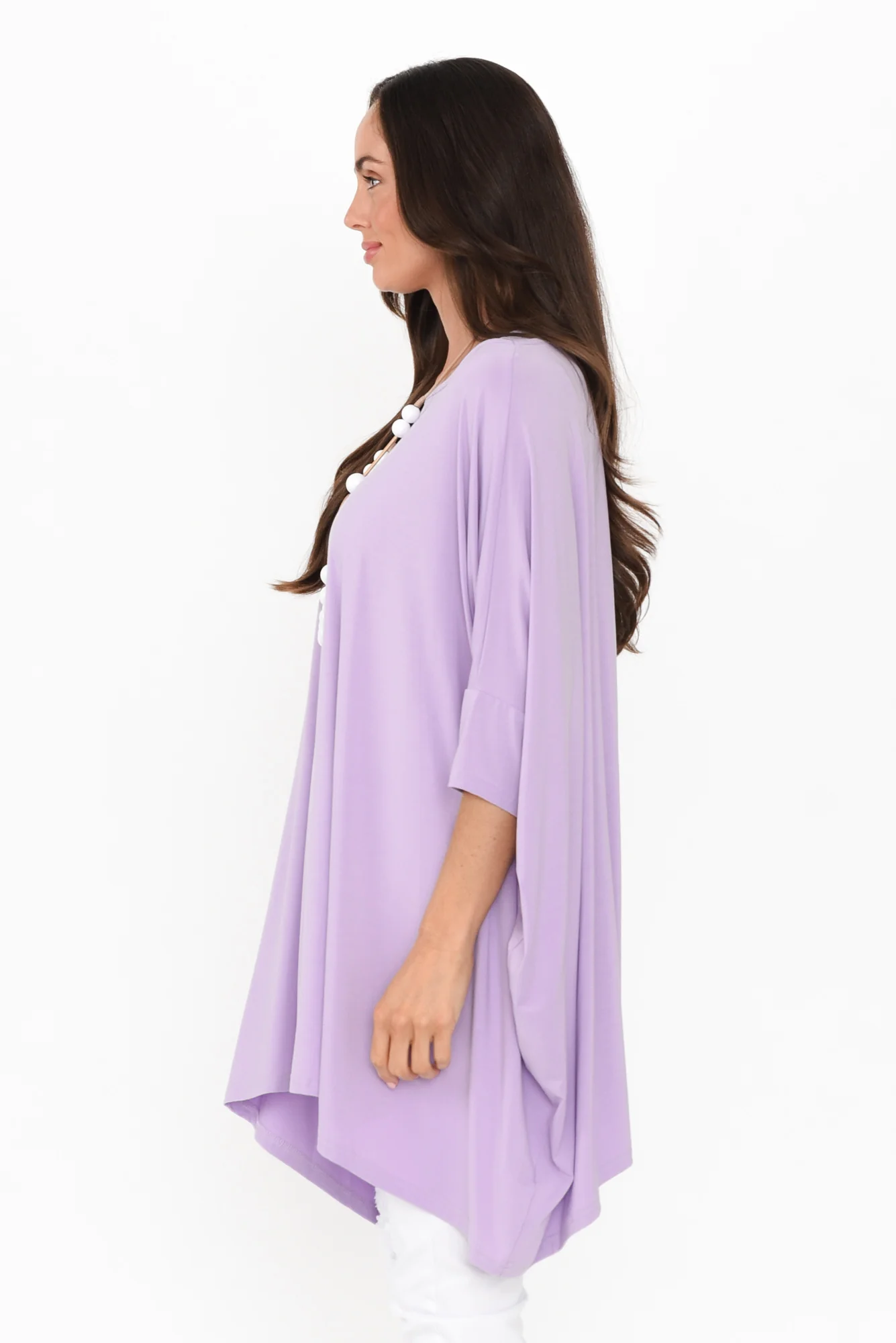 Kelsier Lilac Bamboo Batwing Top
