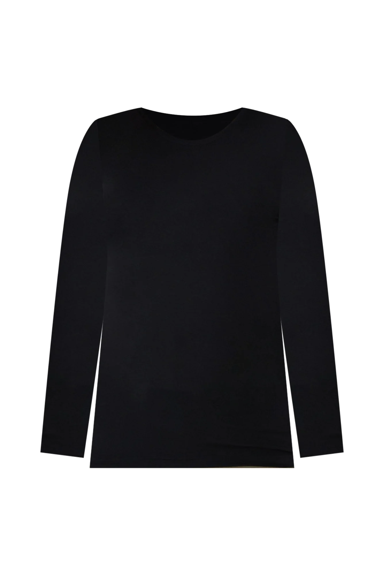 Black Micro Modal Long Sleeve Top