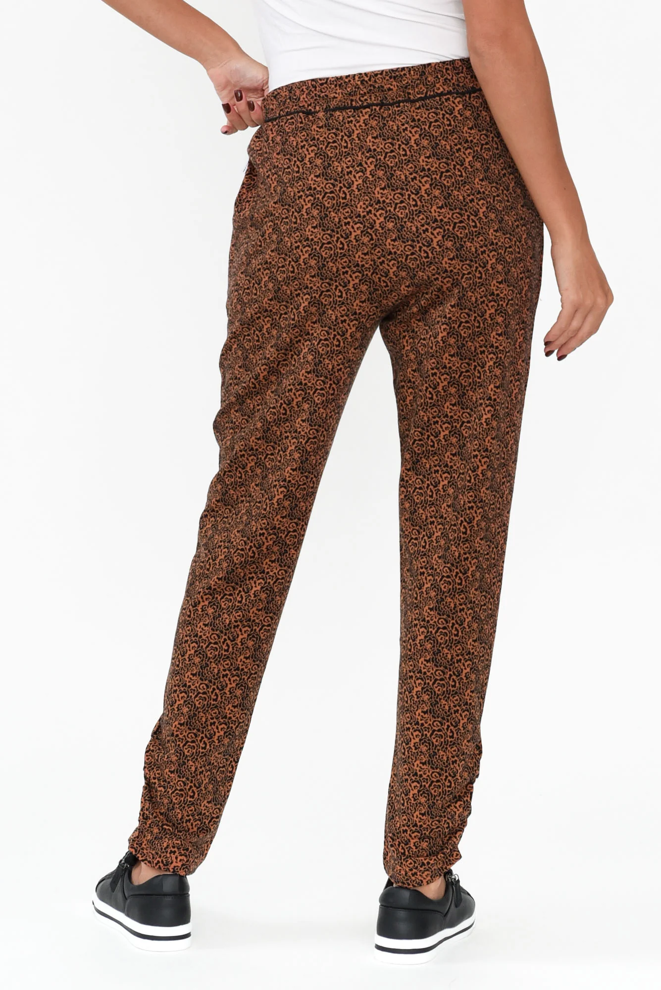 Jordan Rust Abstract Drawstring Pants