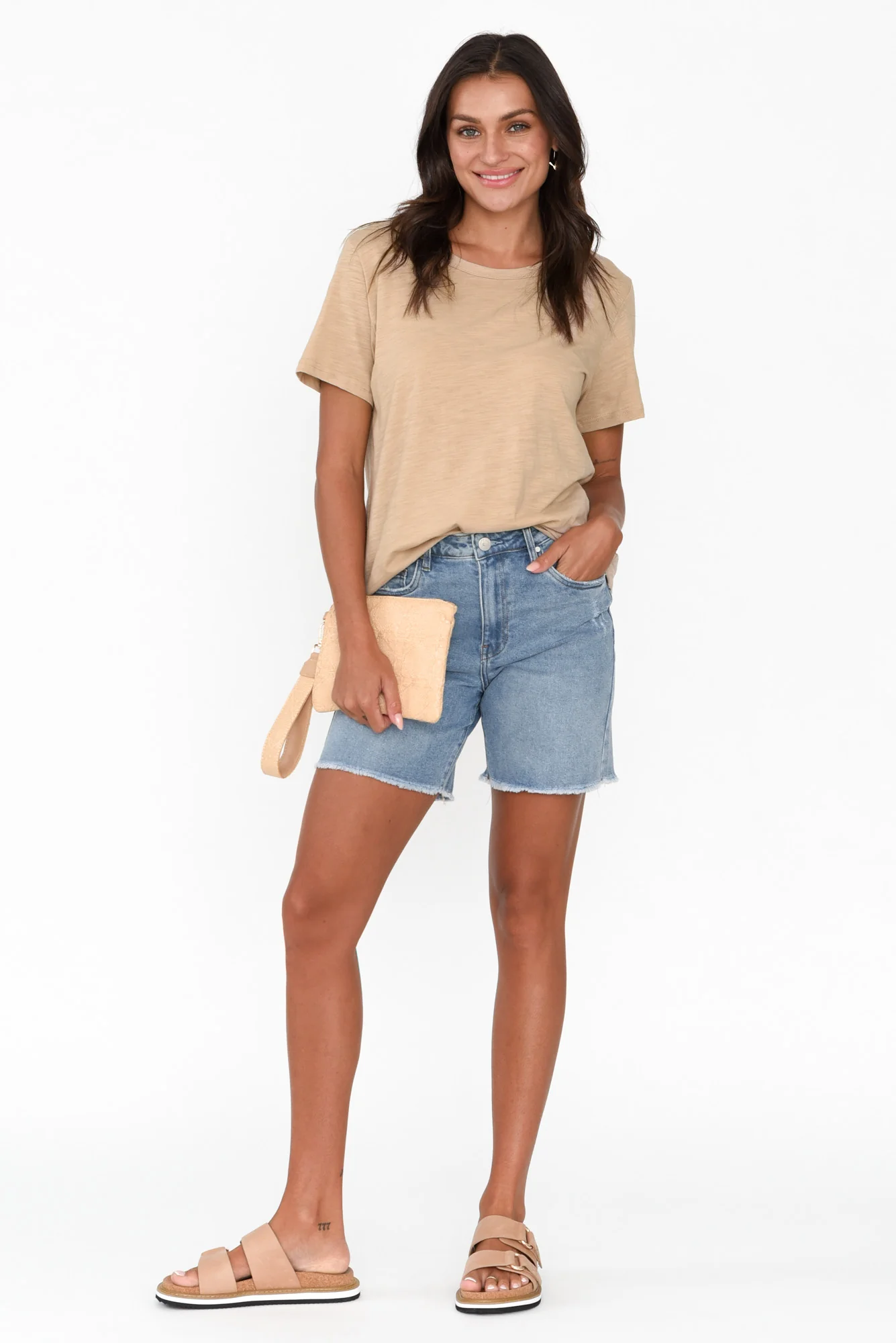Millie Light Blue Denim Shorts