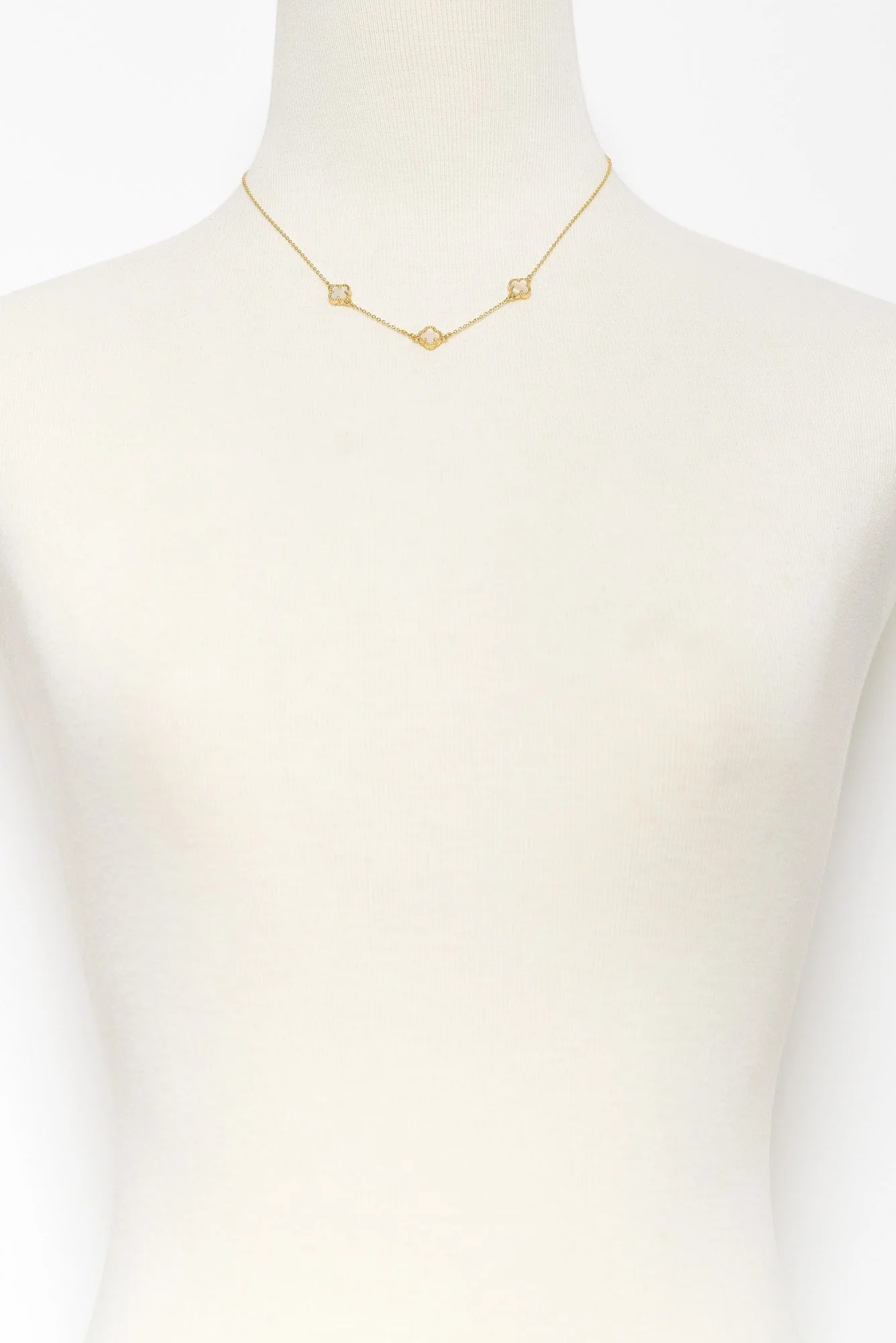 Duchess Pearlescent Stone Necklace