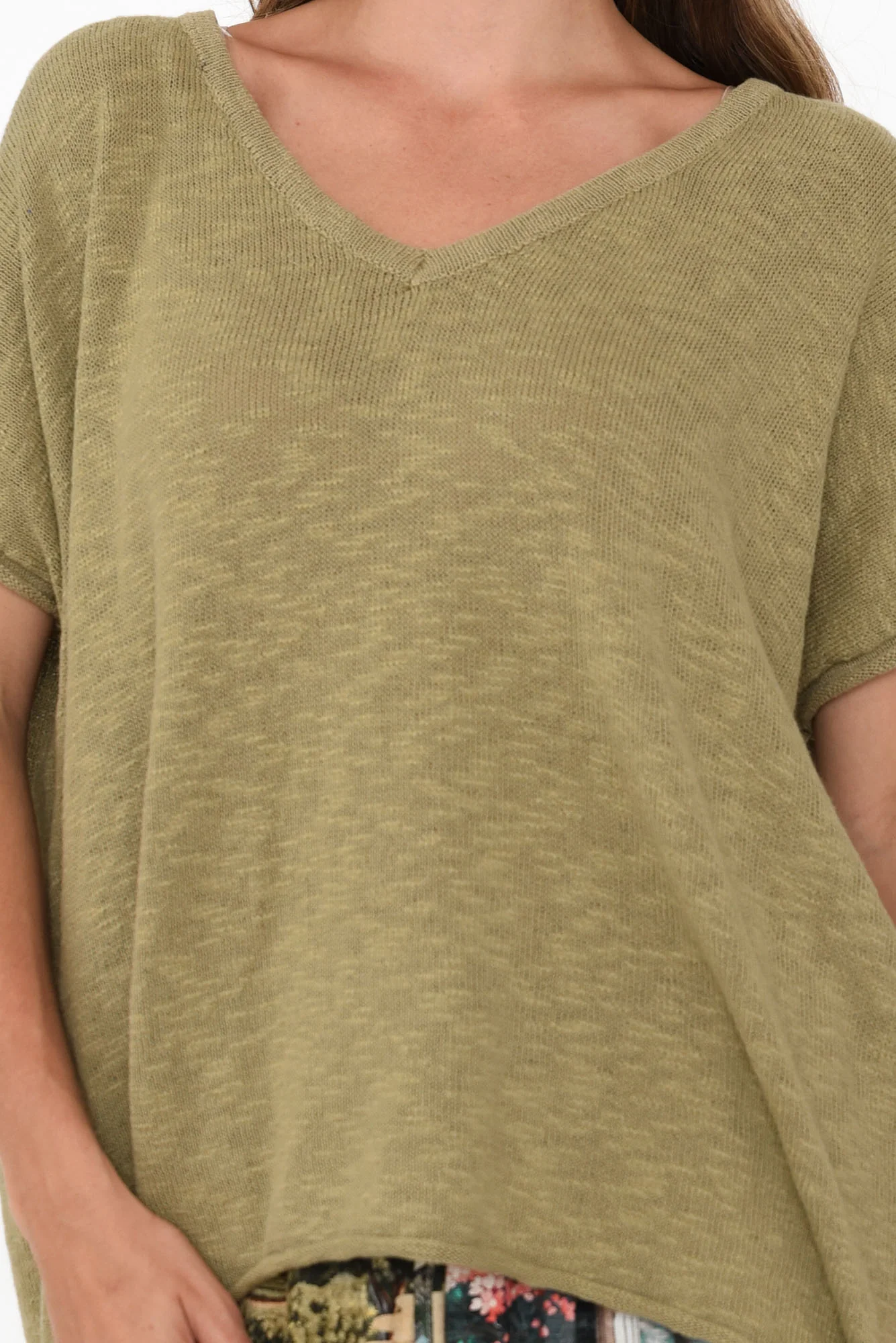 Saxon Sage Oversized Knit Top