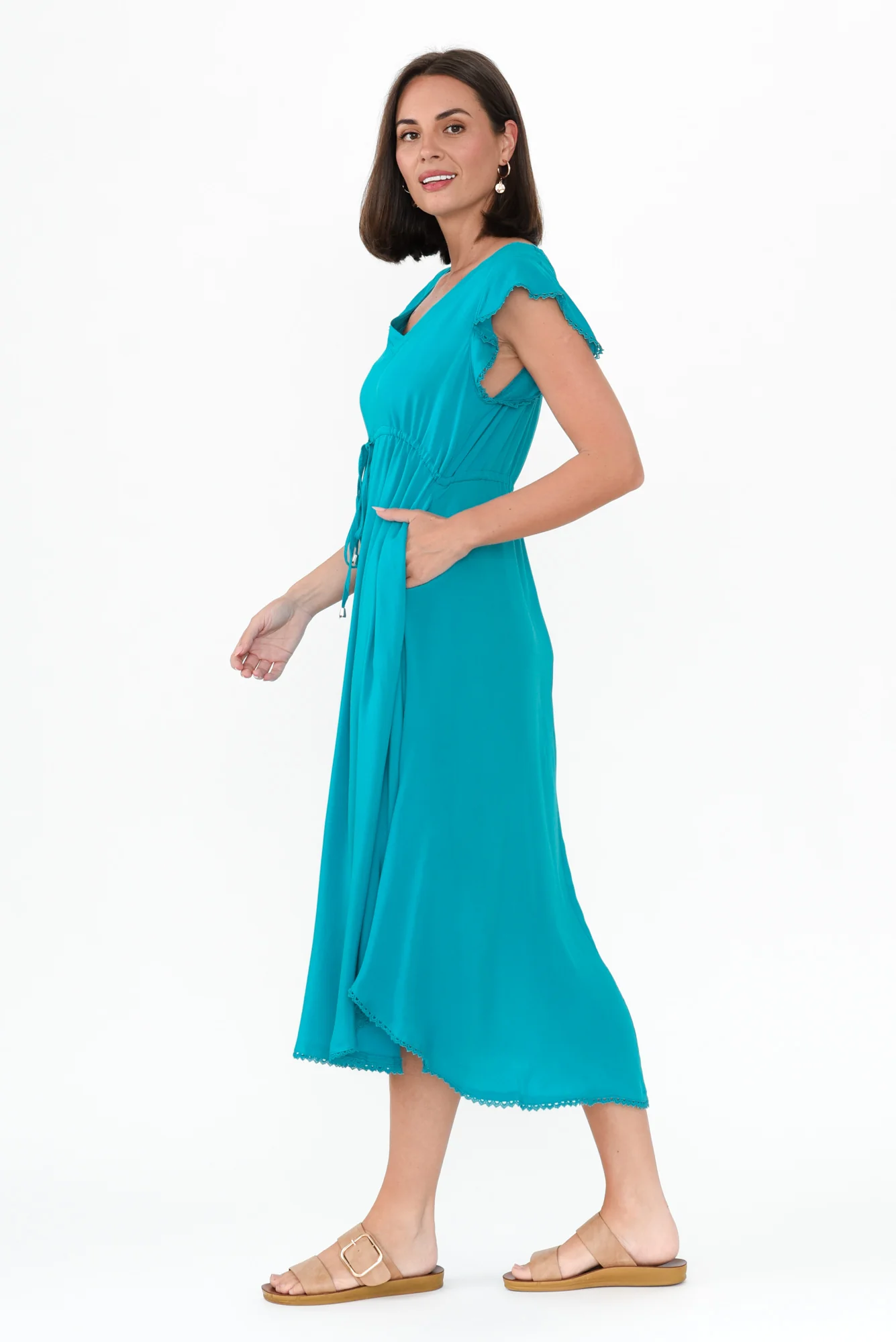 Libby Blue Midi Dress