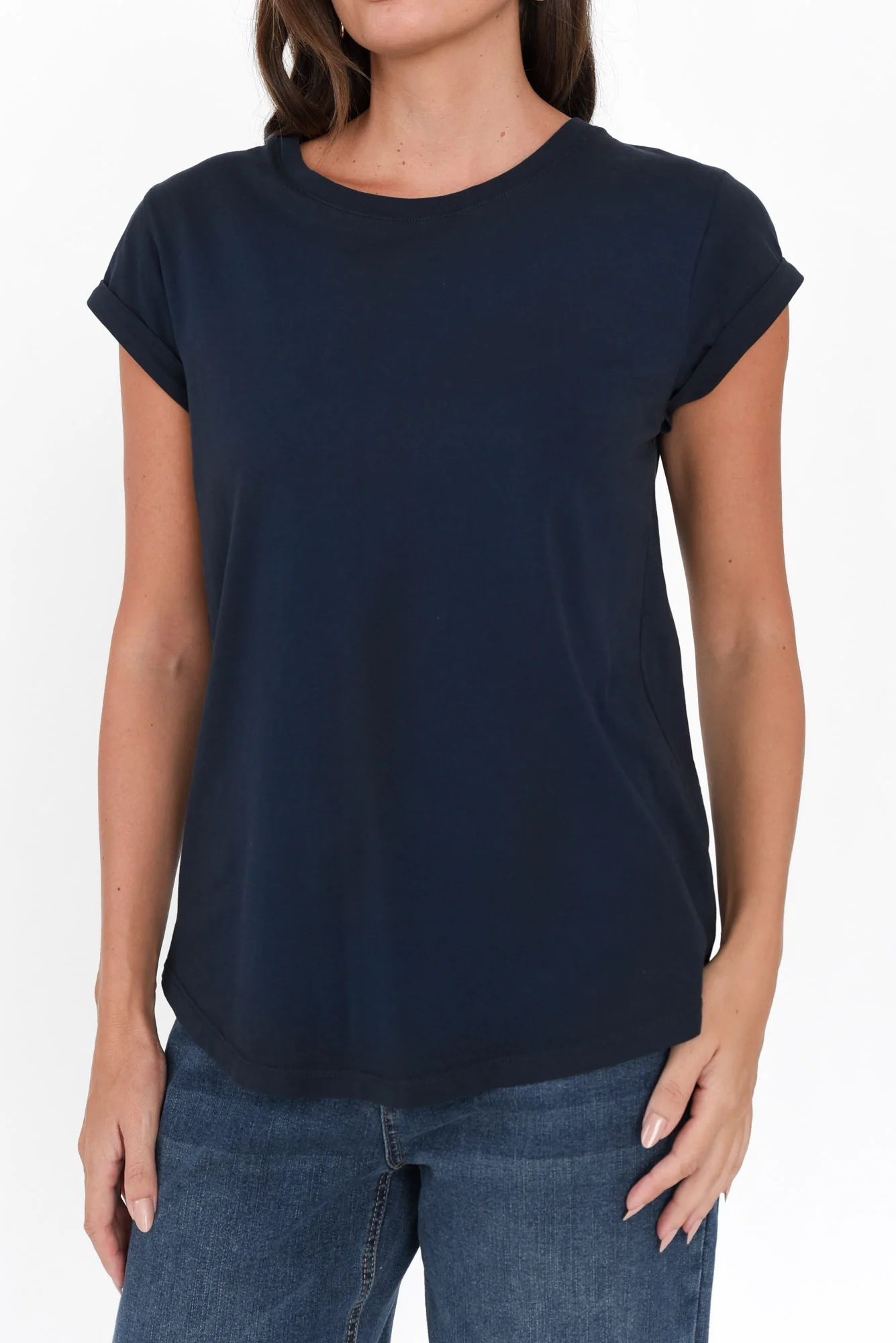 Manly Navy Cotton Tee