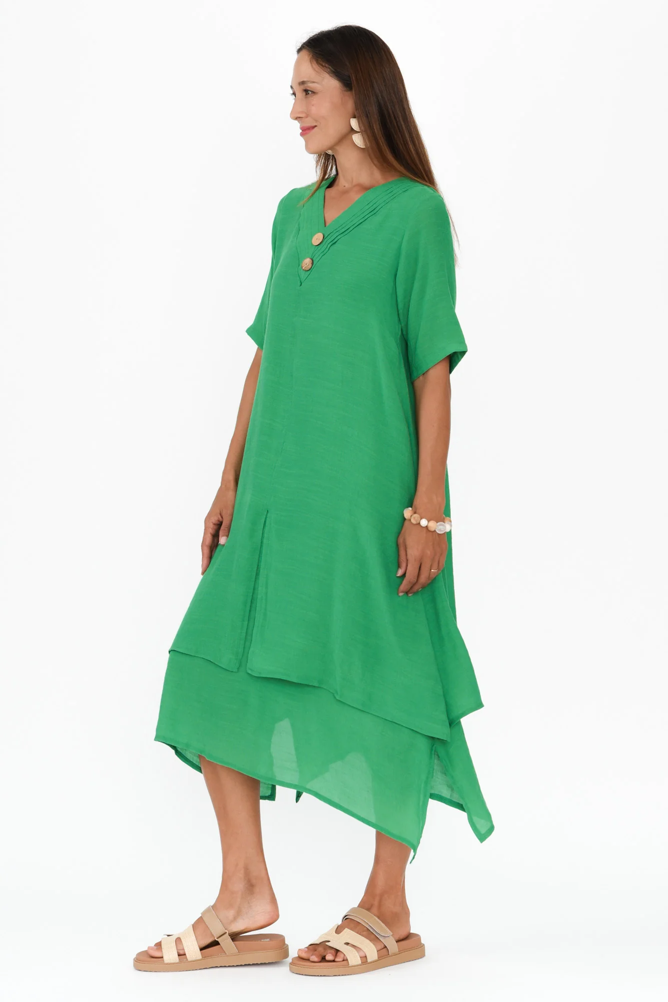Nala Green Layers Dress