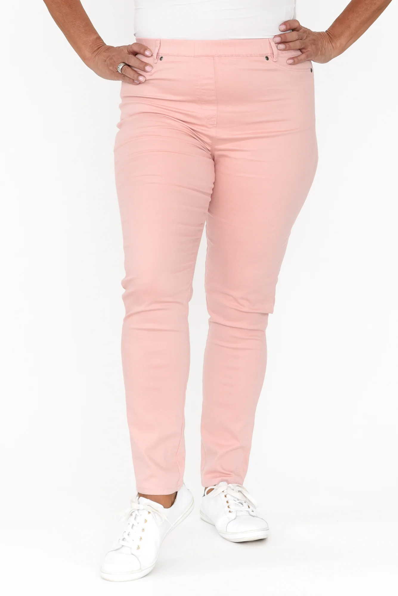 Reed Pink Stretch Cotton Pants