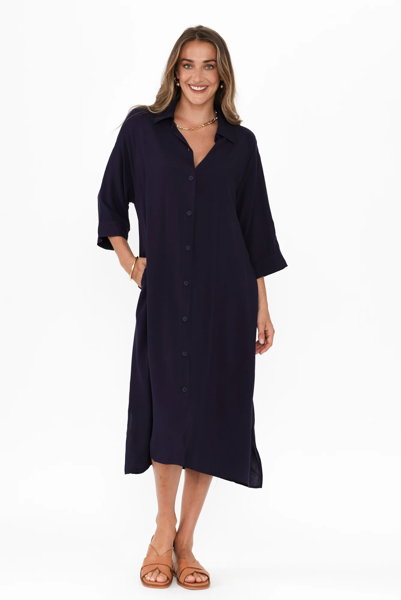 Seiko Navy Shirt Dress