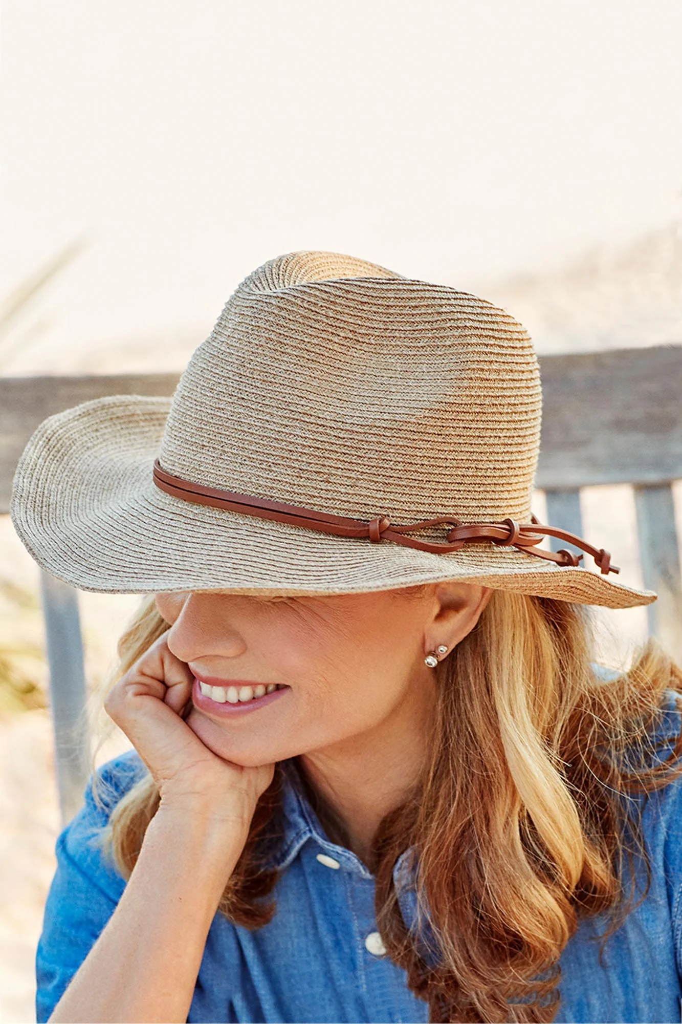 Bedarra Tan Raffia Cowboy Hat