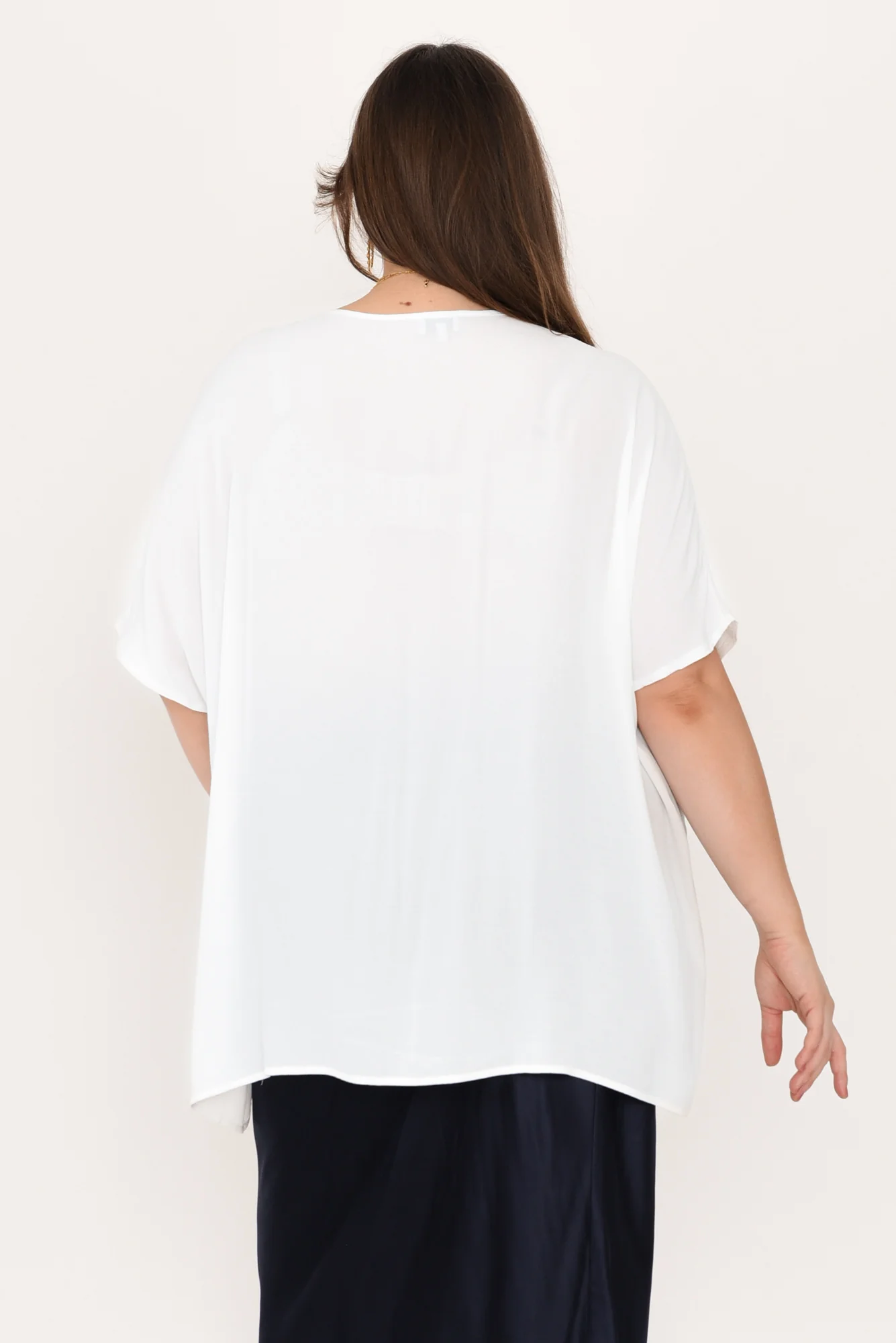 Mali White Drape Top
