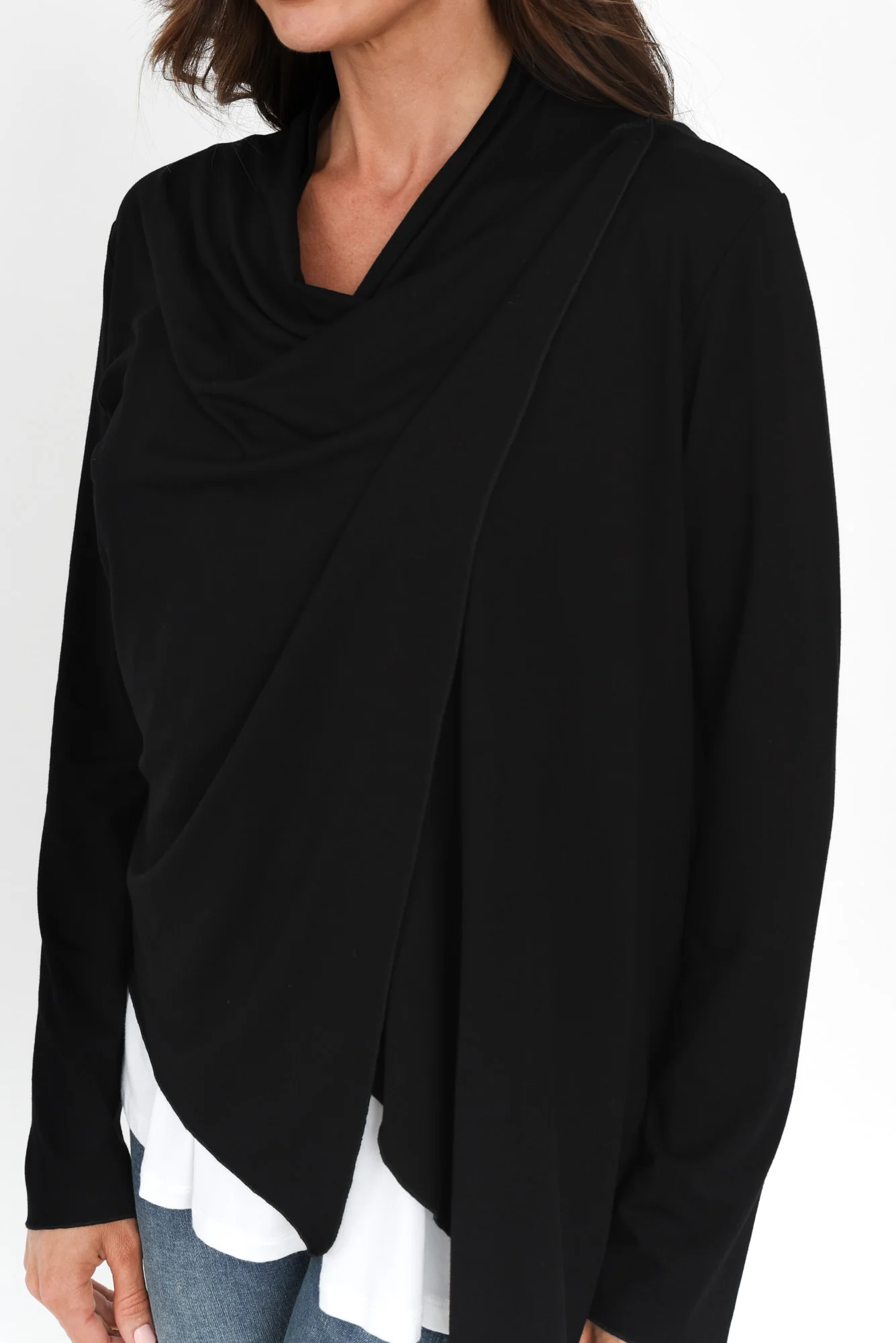 Joni Black Bamboo Cardigan