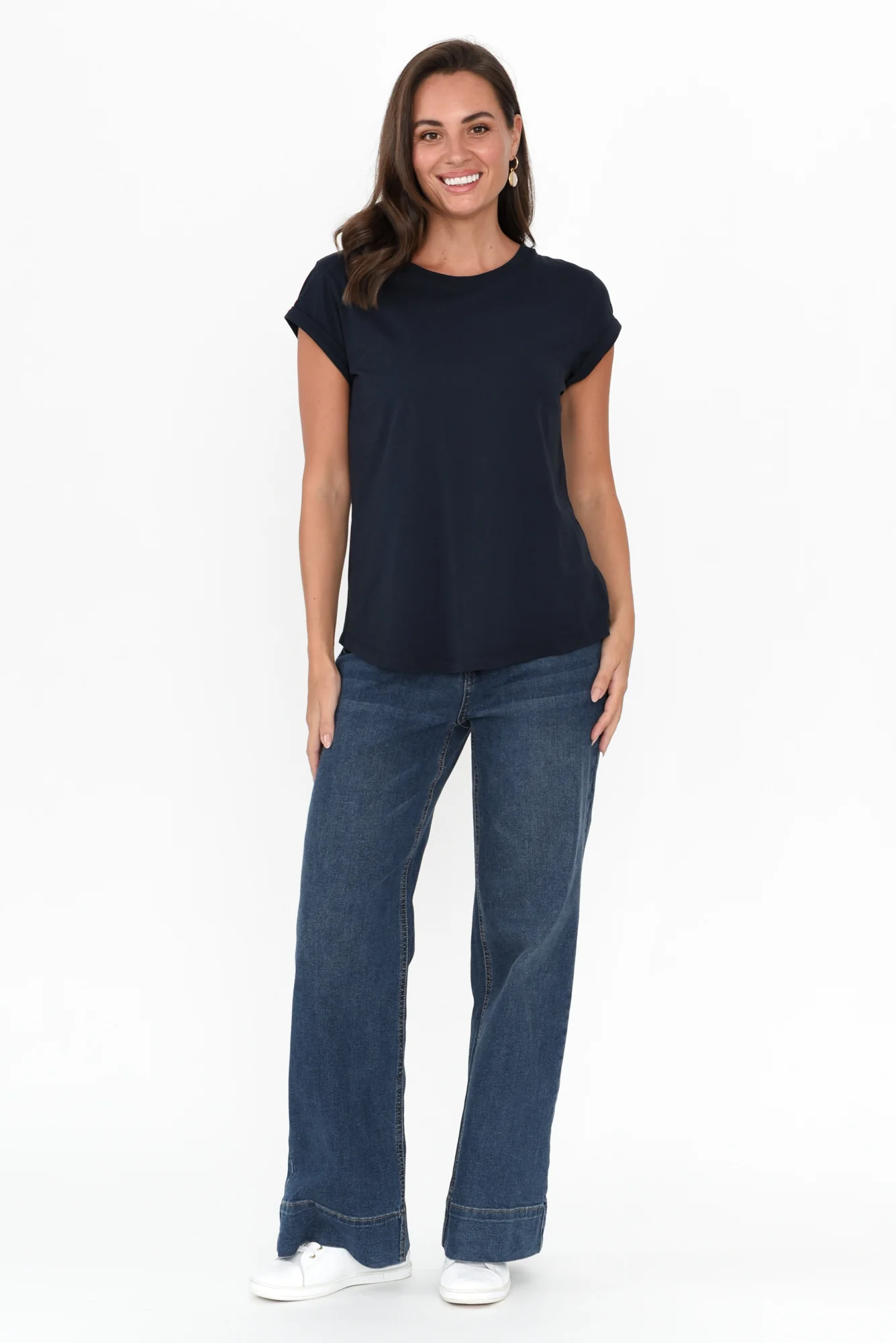 Manly Navy Cotton Tee