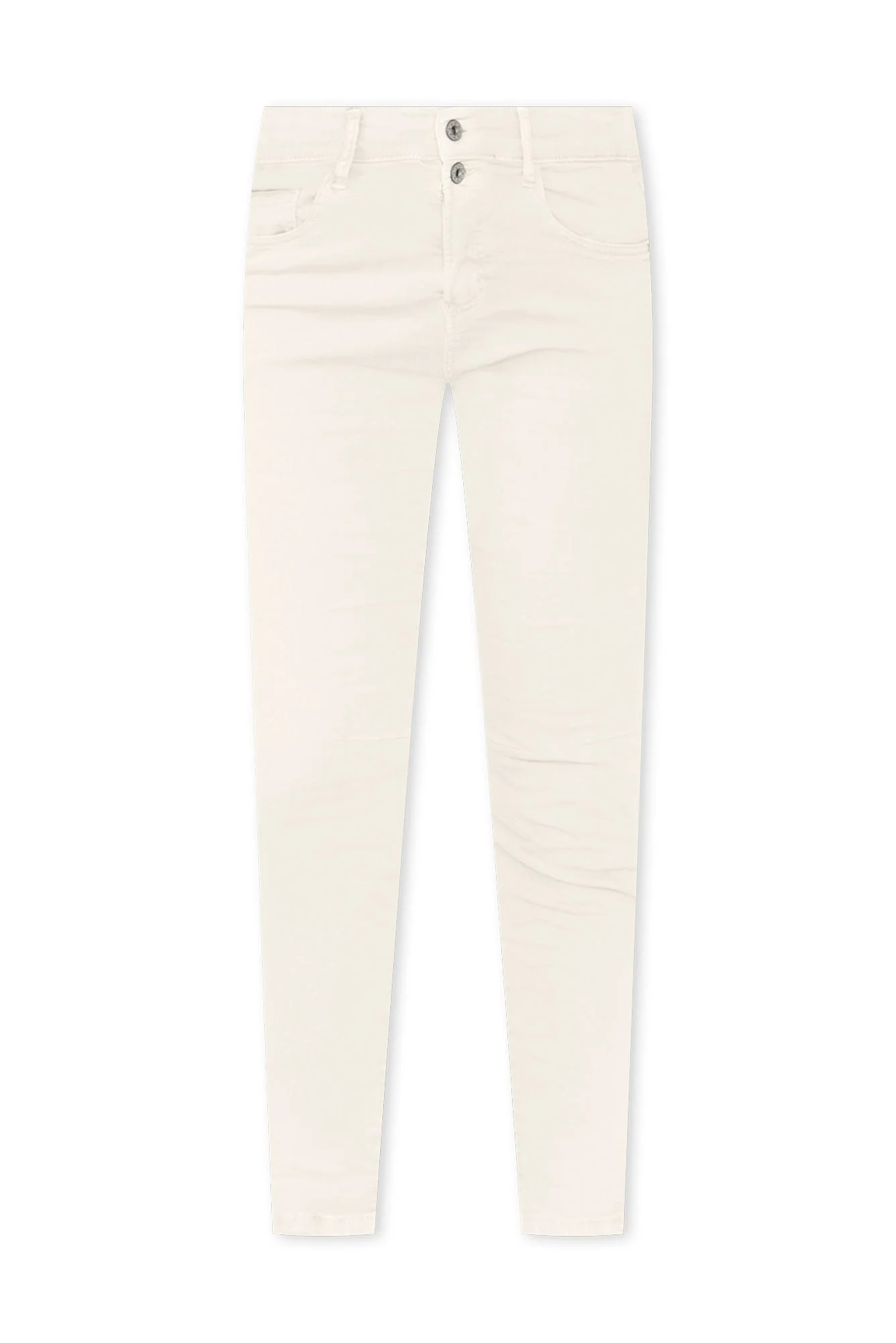 Ellery Cream Cotton Stretch Jeans