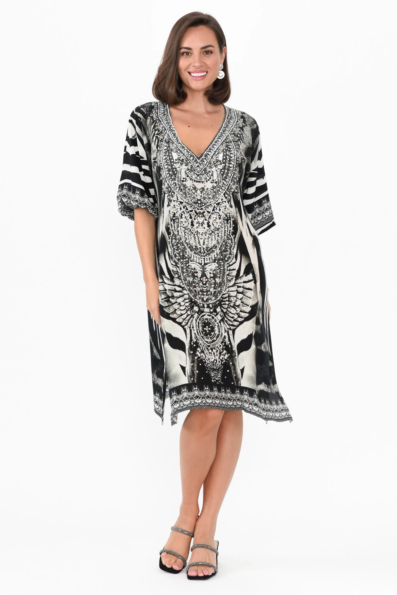 Zulu Black Silk Dress