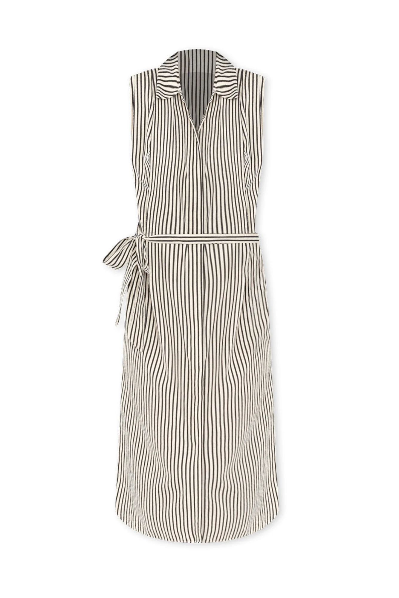 Charlie Black Stripe Tie Dress