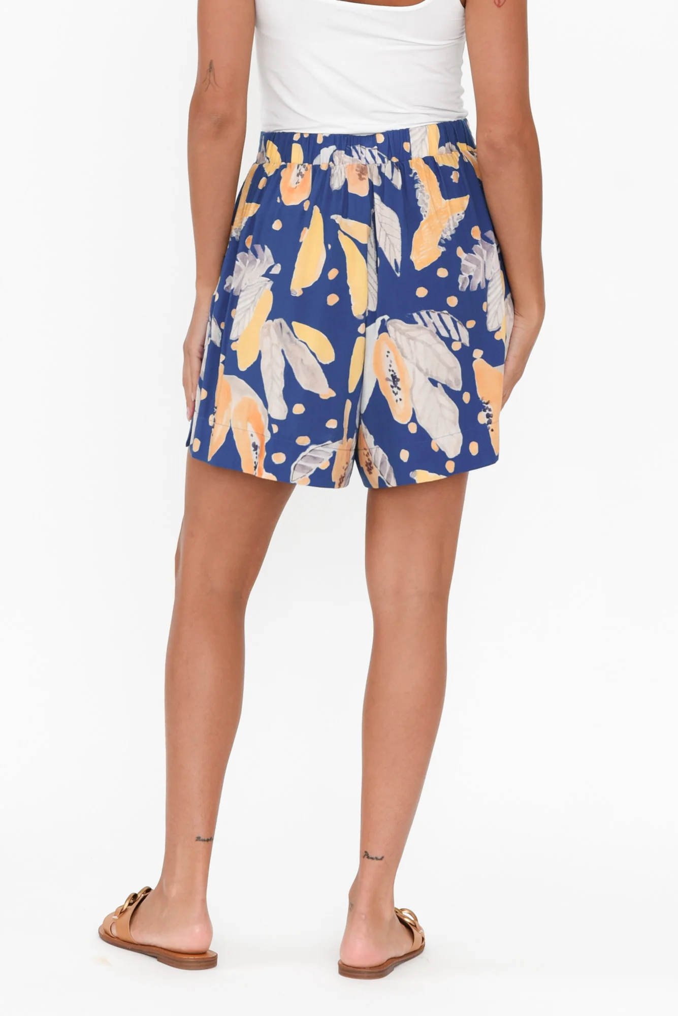 Desi Blue Fruity Pocket Shorts