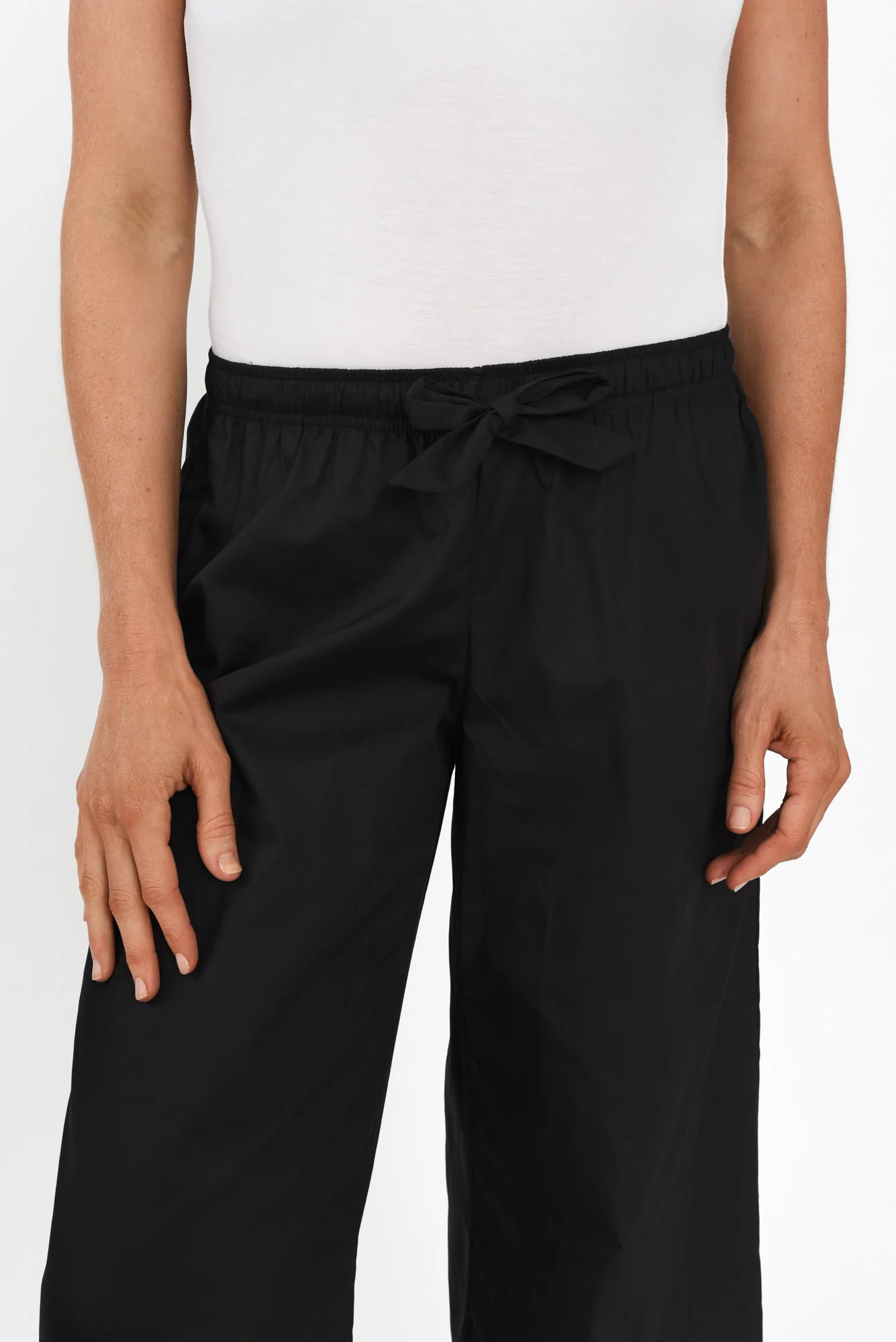Elbie Black Cotton Pyjama Pants