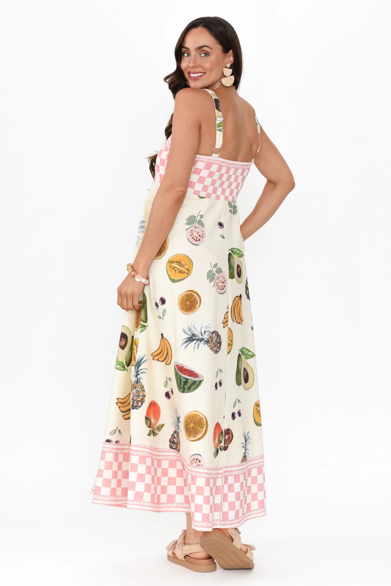 Karris Pink Harvest Linen Blend Dress