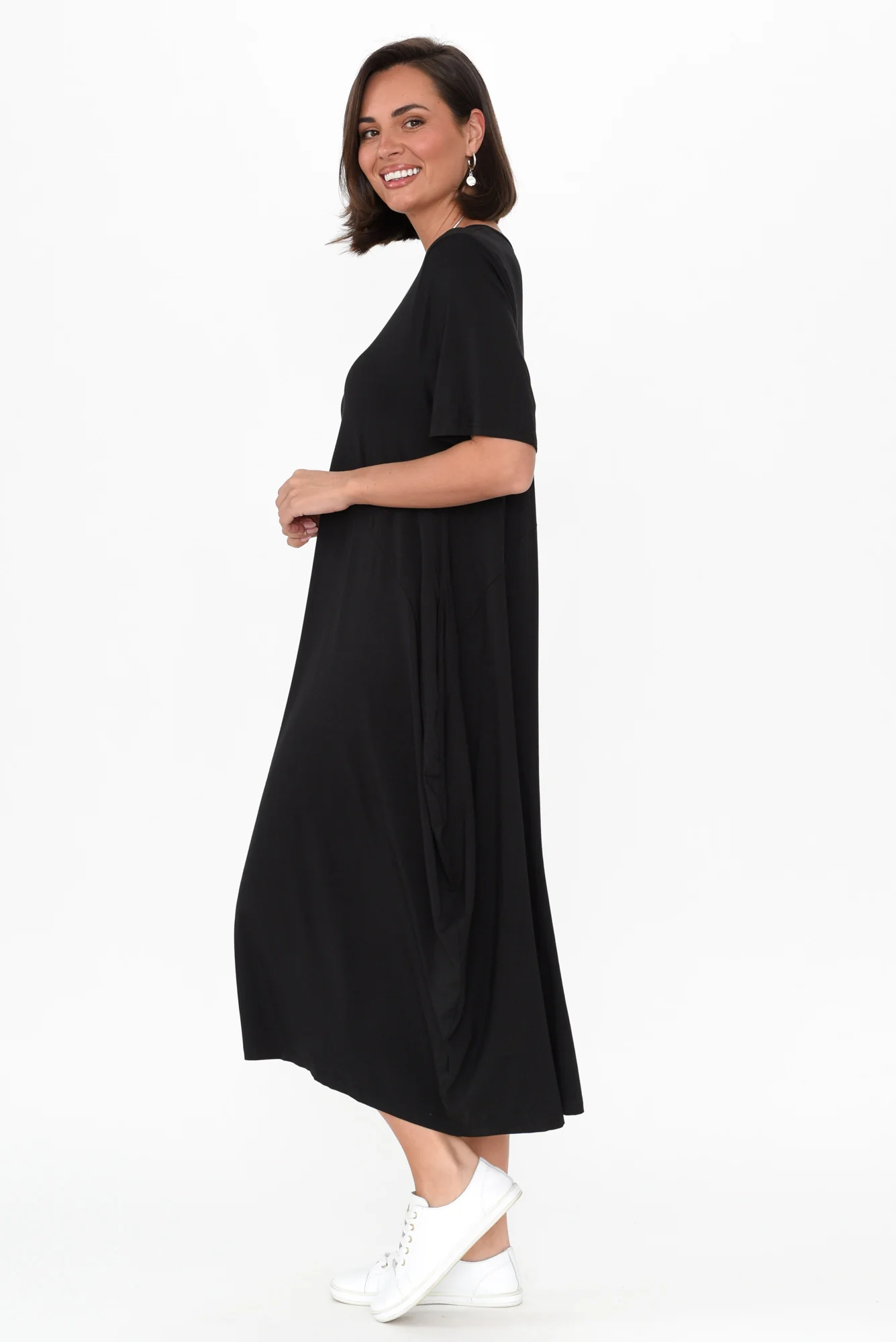 Samiya Black Bamboo Dress