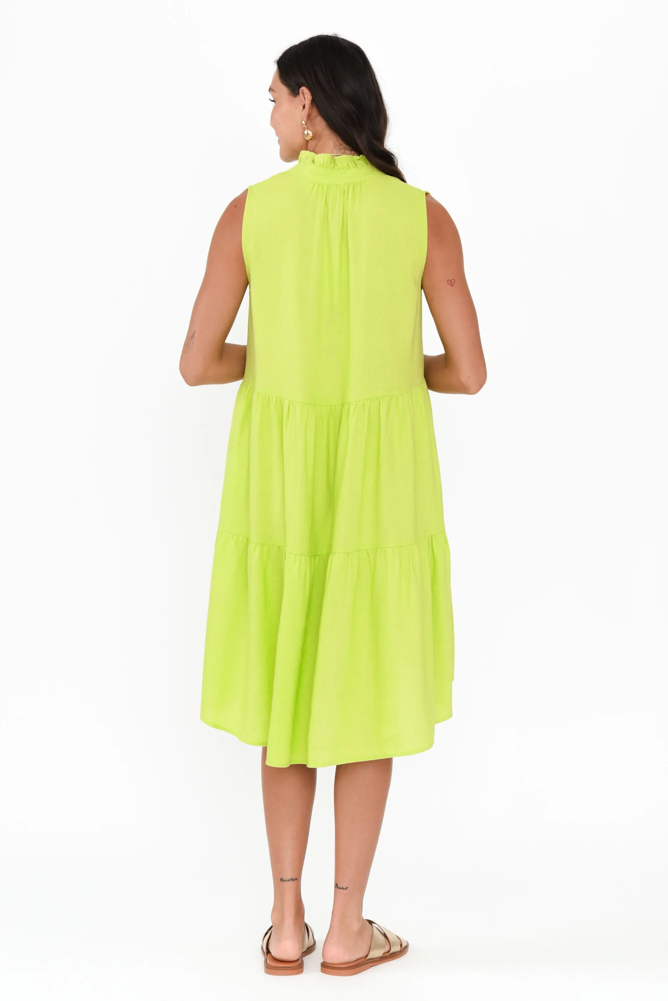 Liza Green Tier Dress