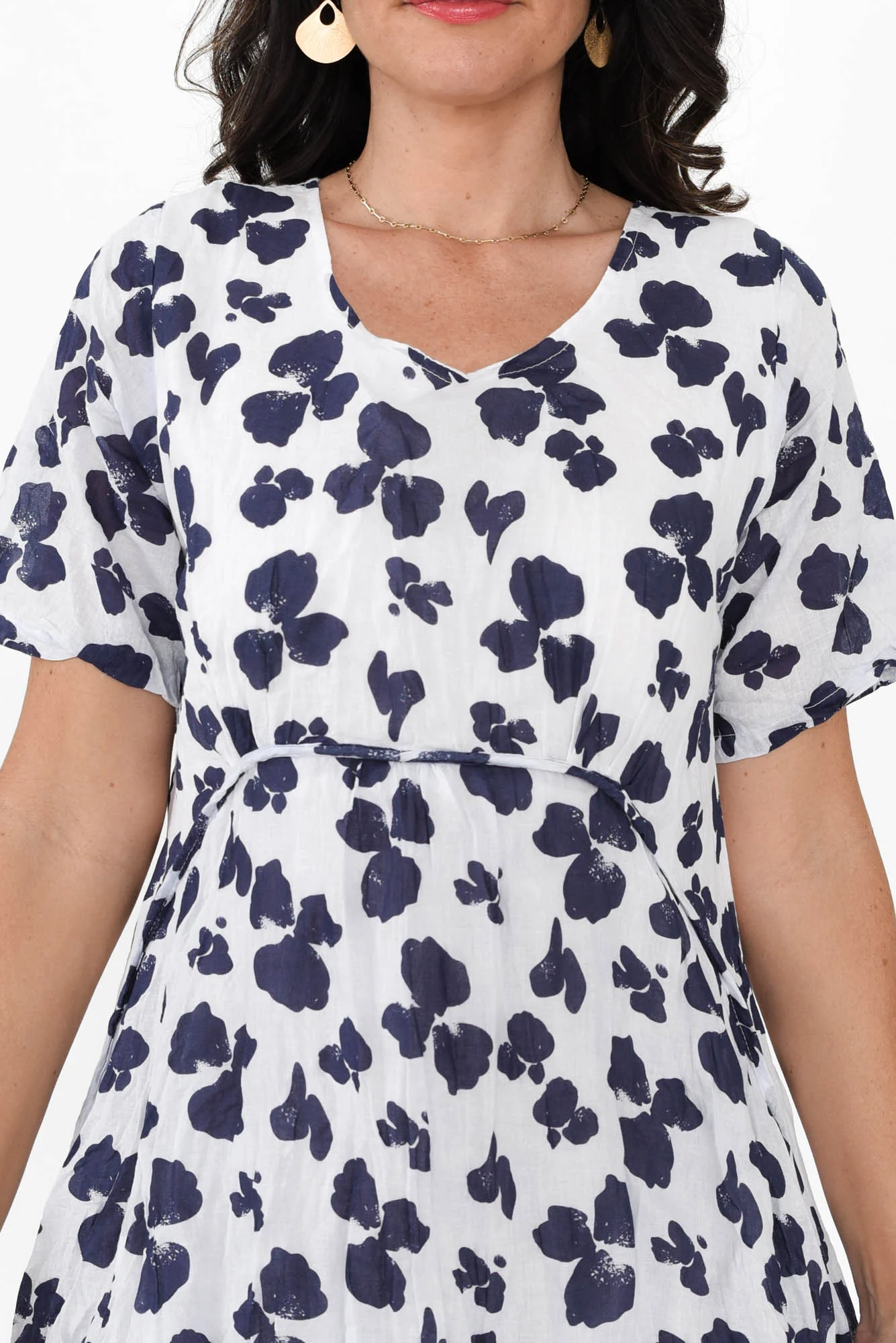 Wilton Navy Fiesta Cotton Pocket Dress