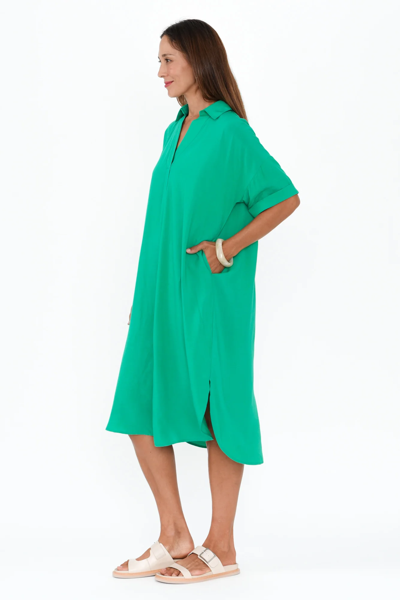 Kazi Emerald Shirt Dress