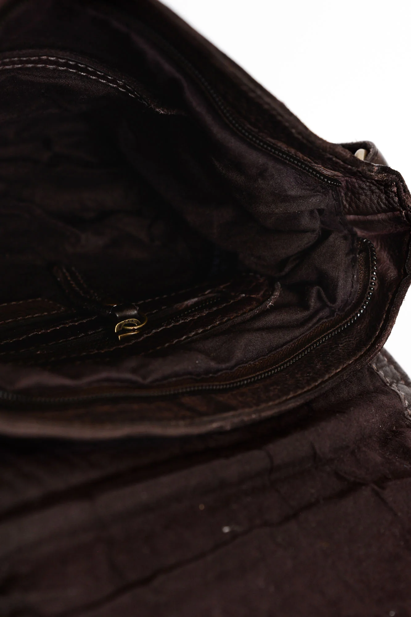 Bridget Brown Leather Crossbody Bag