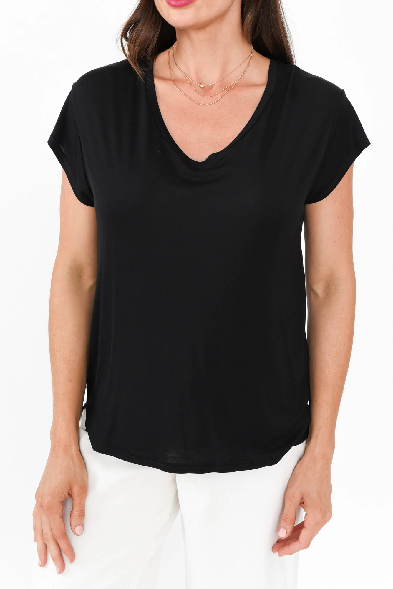 Jenkins Black Modal Tee