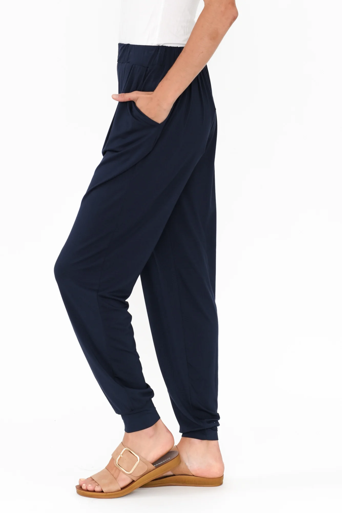 Navy Bamboo Everyday Pants