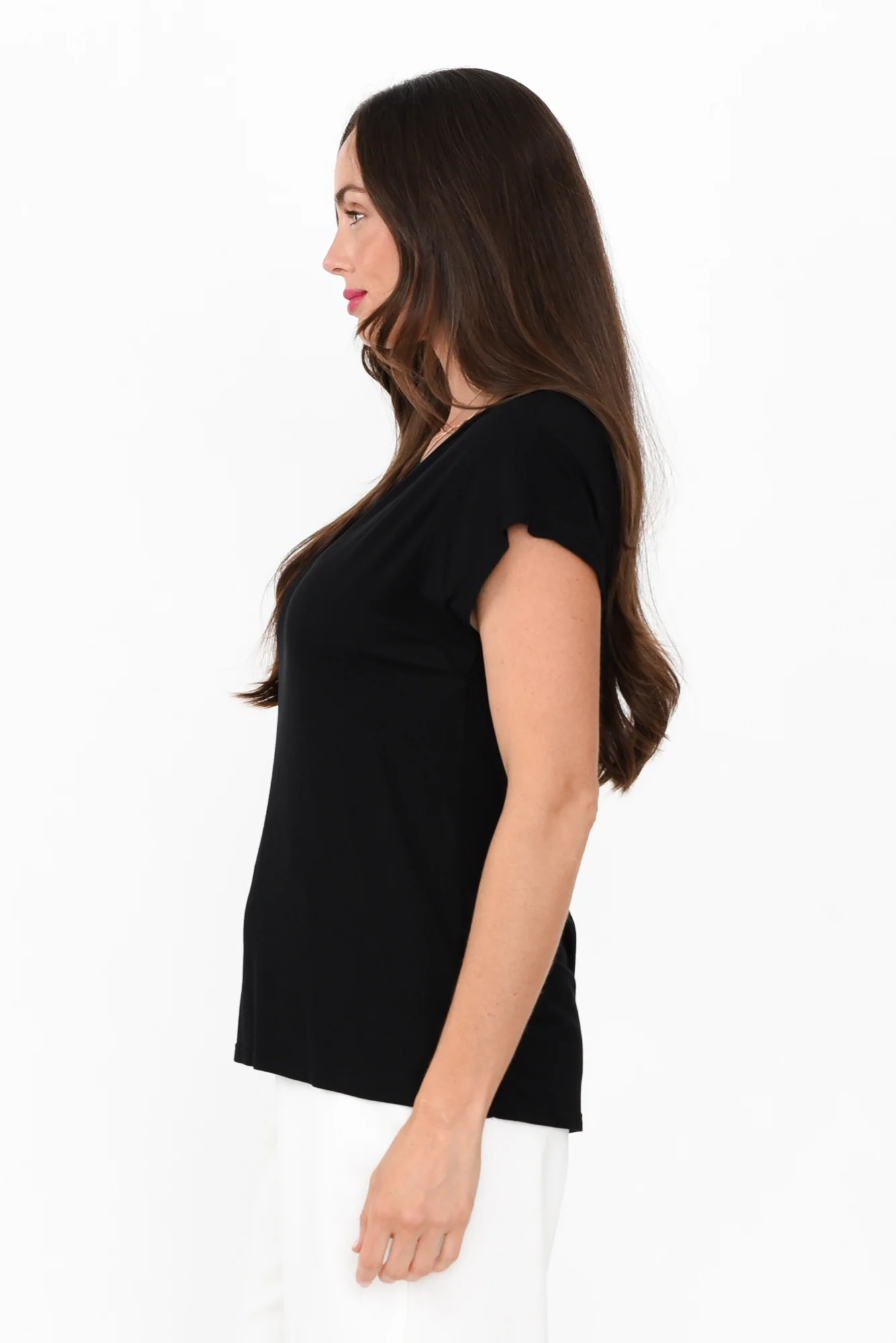 Jenkins Black Modal Tee