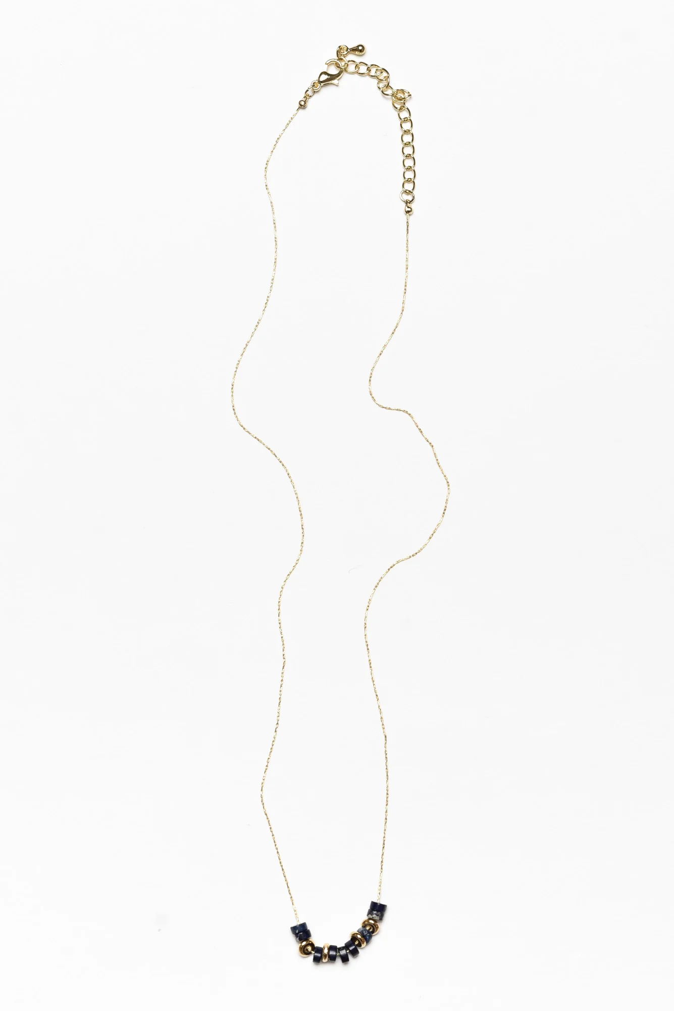 Angelina Navy Beaded Necklace