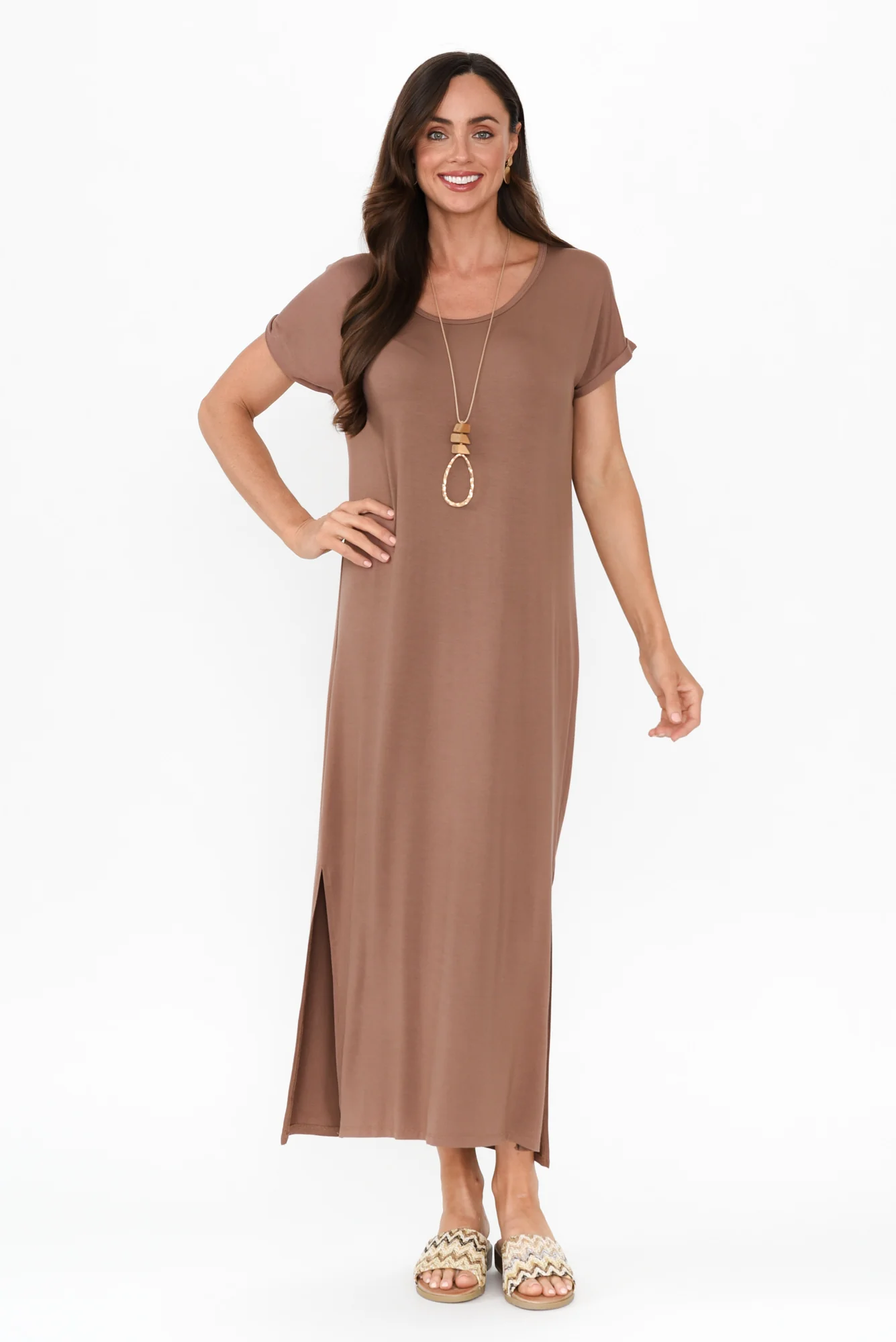 Elsie Chocolate Bamboo Dress