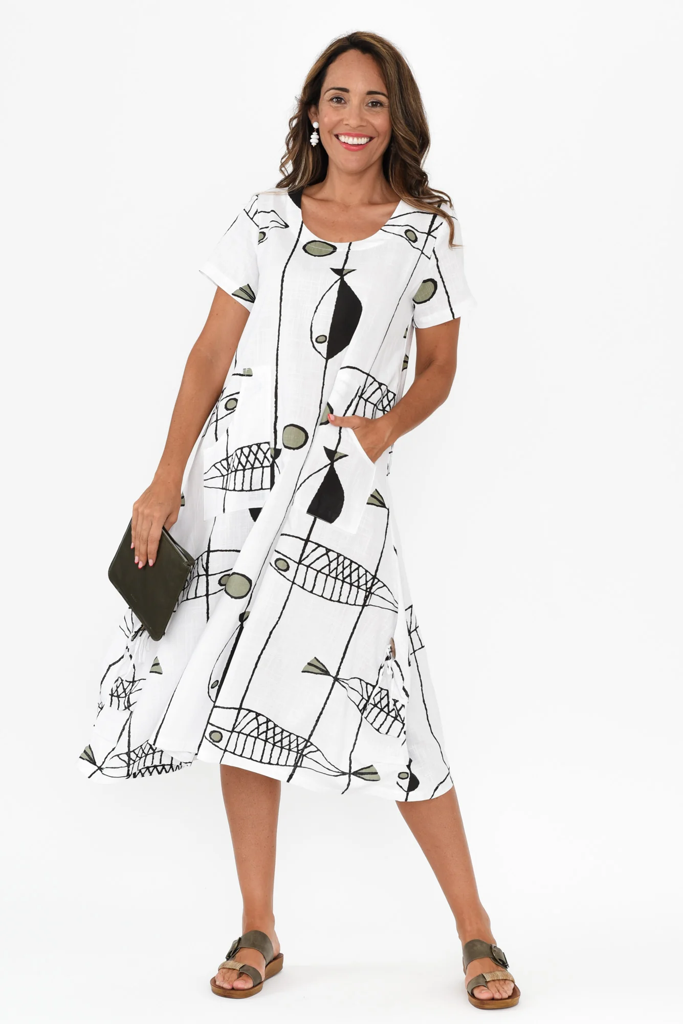 Lula White Sea Linen Cotton Dress