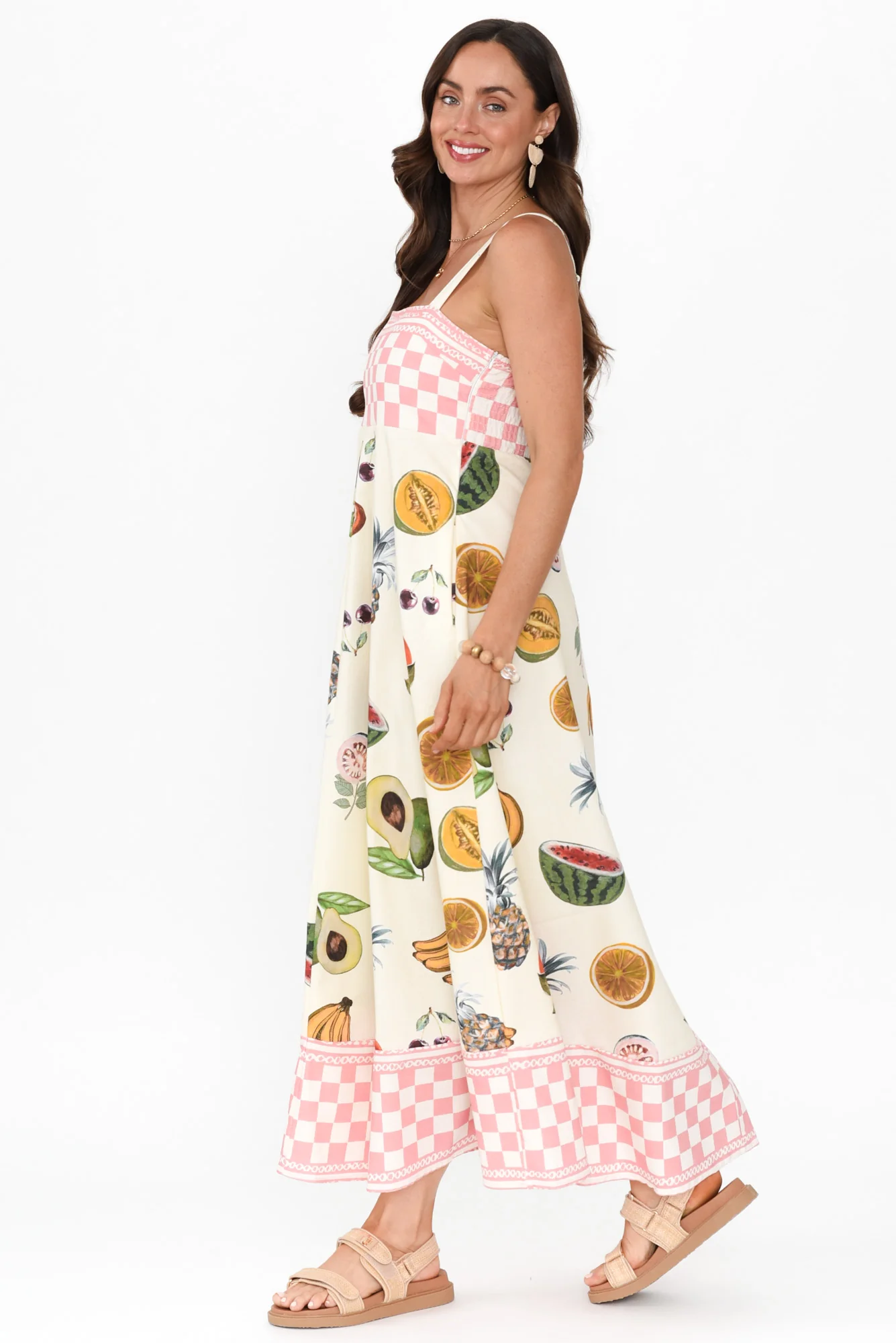 Karris Pink Harvest Linen Blend Dress