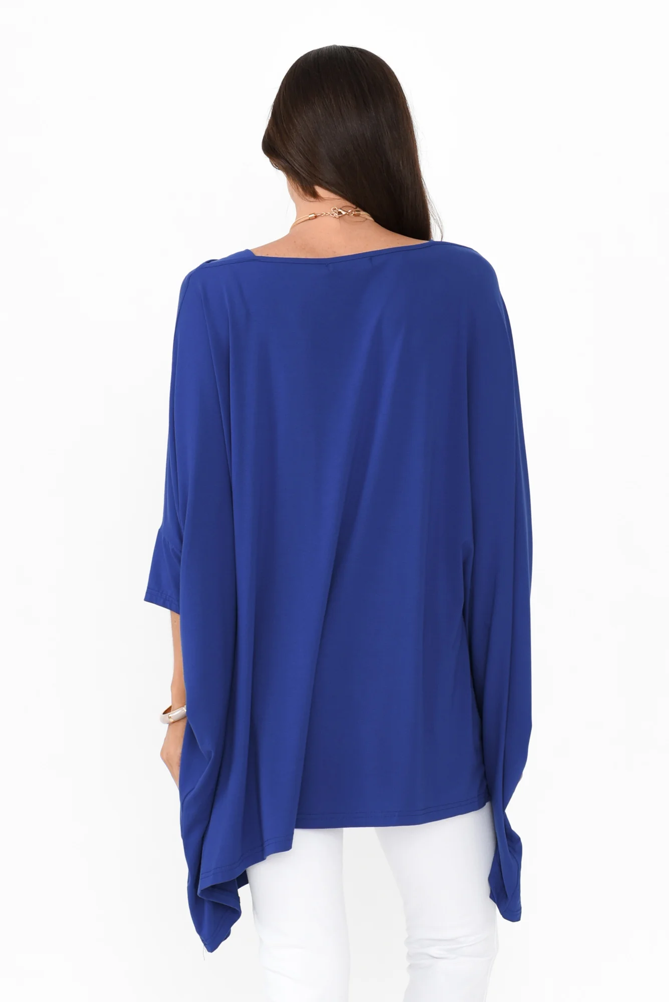 Kelsier Blue Bamboo Batwing Top