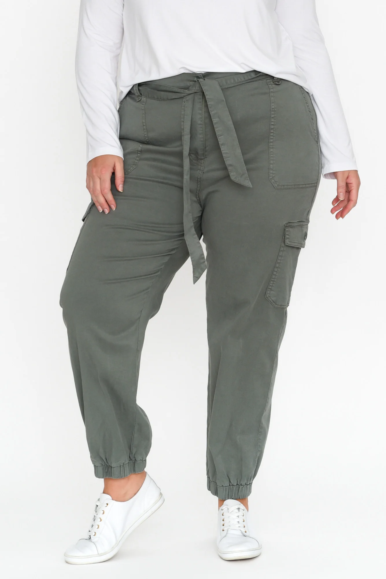 Canterbury Khaki Lyocell Cargo Pants