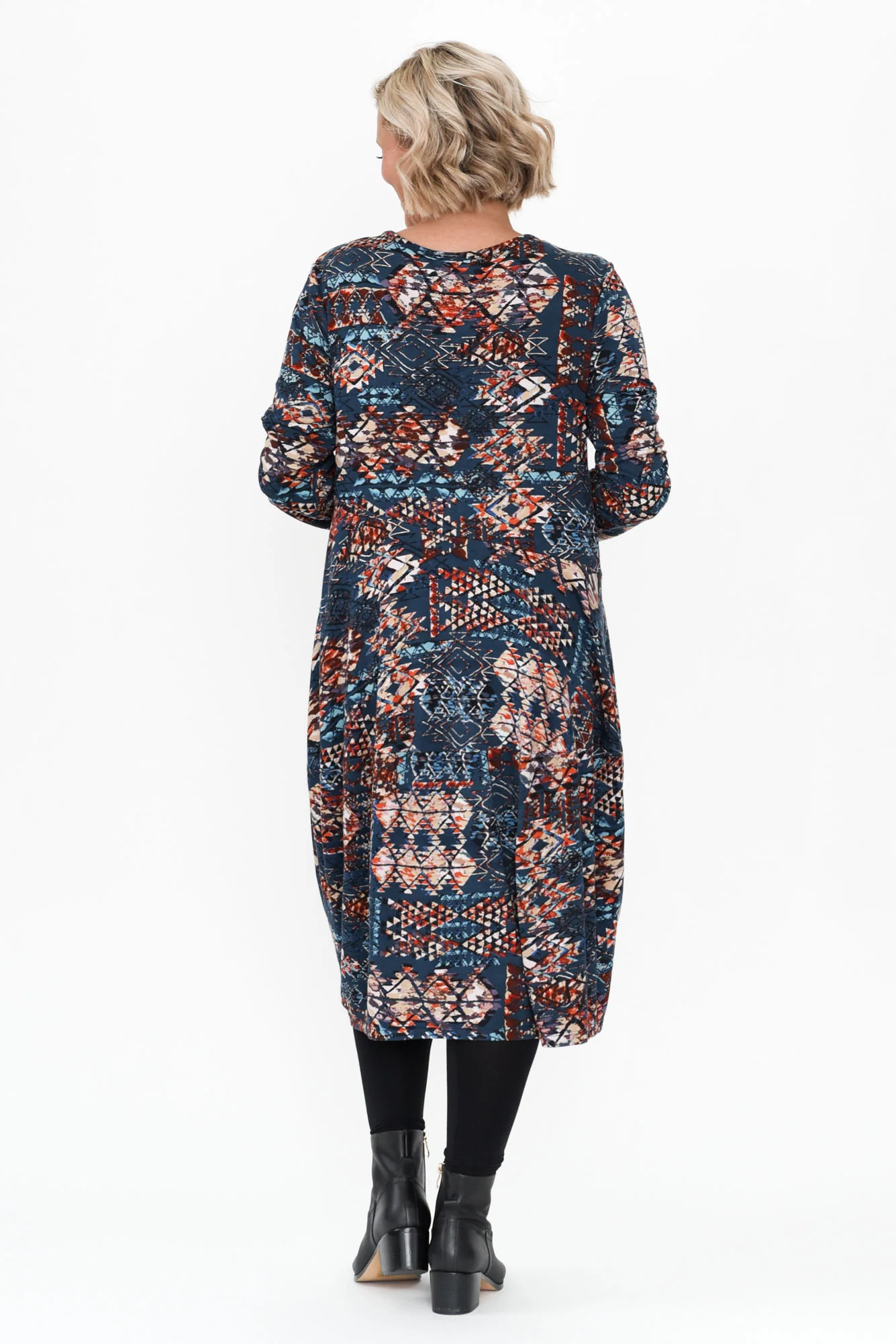 Adiyan Navy Aztec Pocket Dress