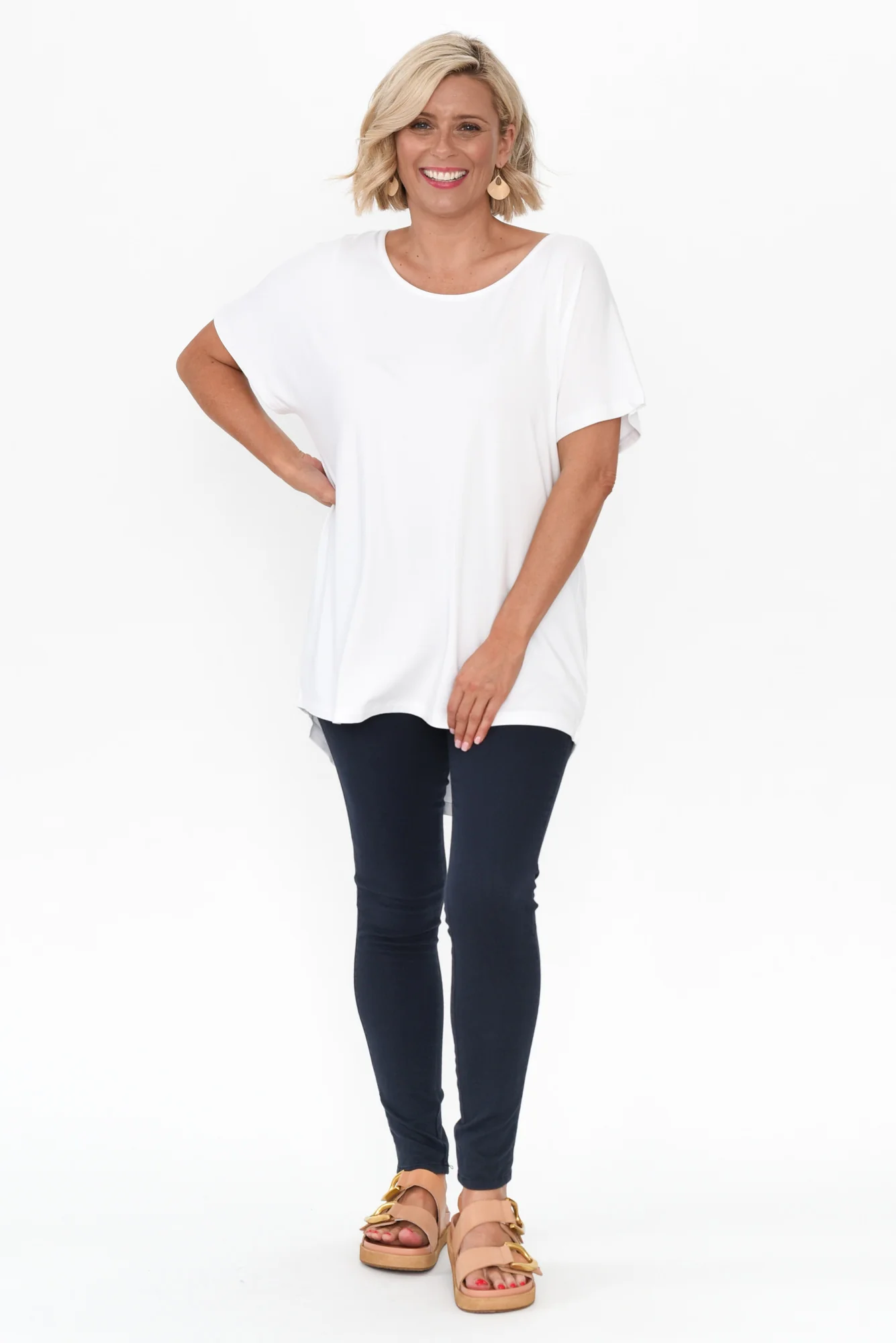 Danya White Bamboo Top