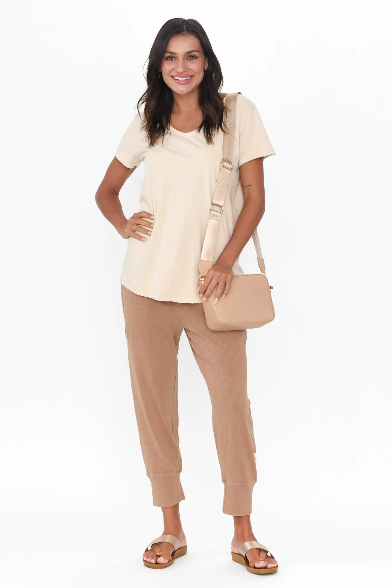 Fundamental Brunch Mocha Cotton Pants