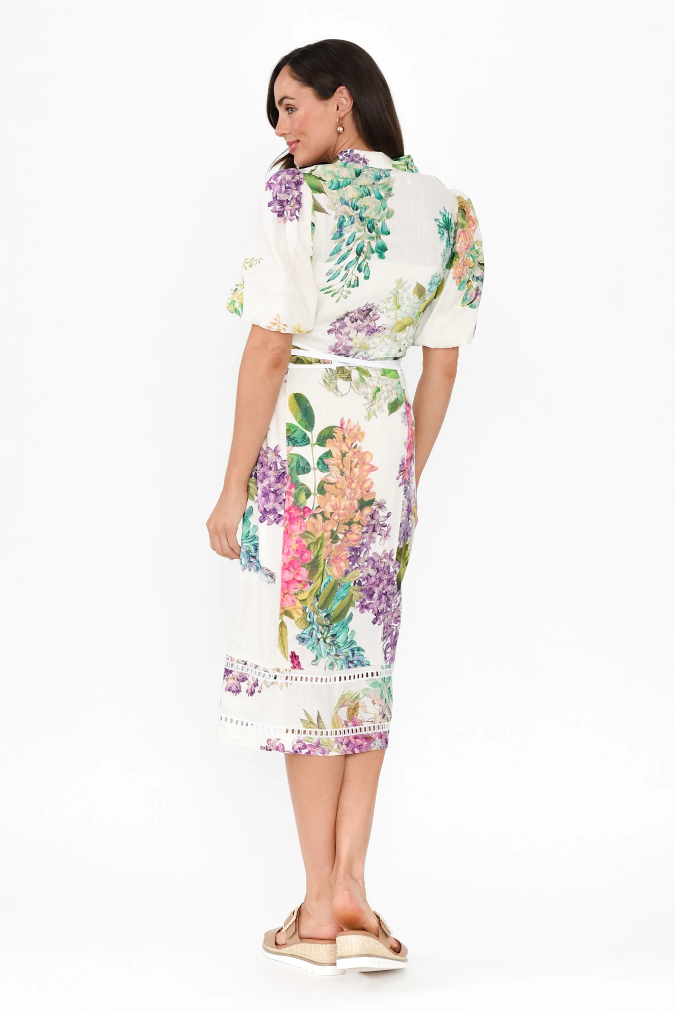 Carlyle Wisteria Alba Linen Blend Dress