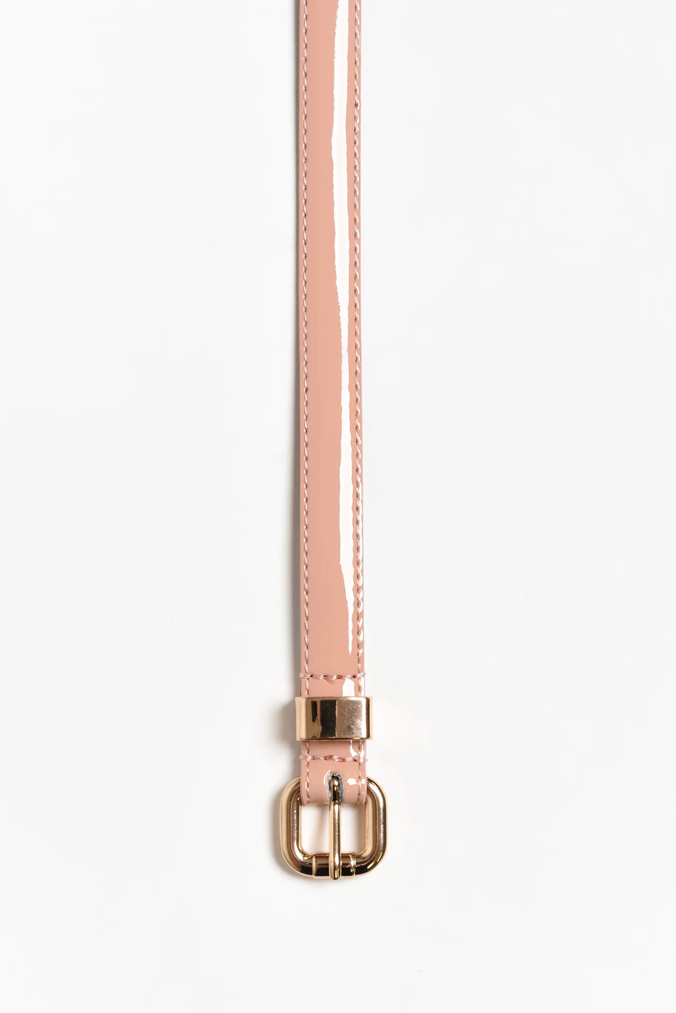 Queens Blush Patent Leather Belt