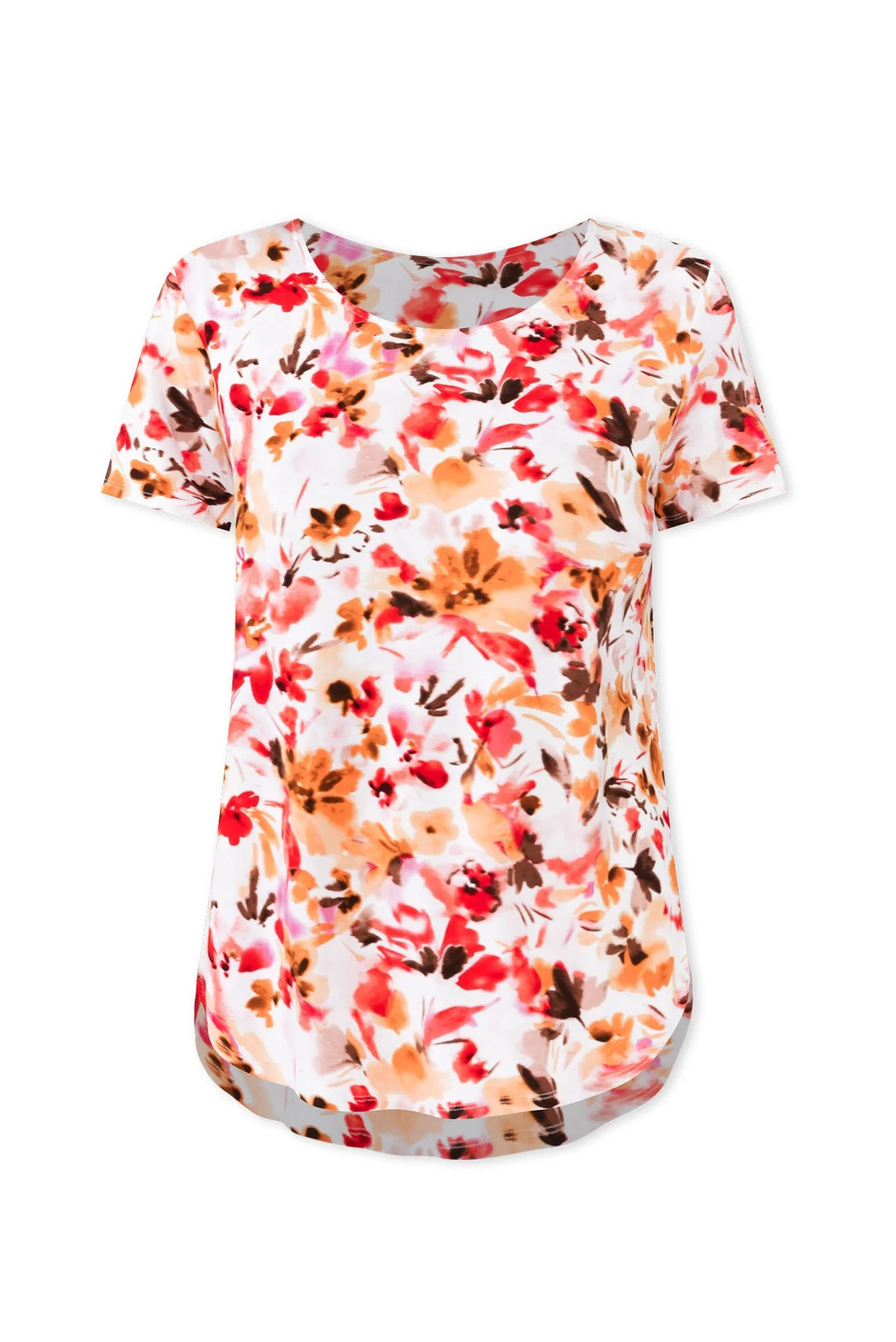 Janis Pink Floral Bamboo Tee