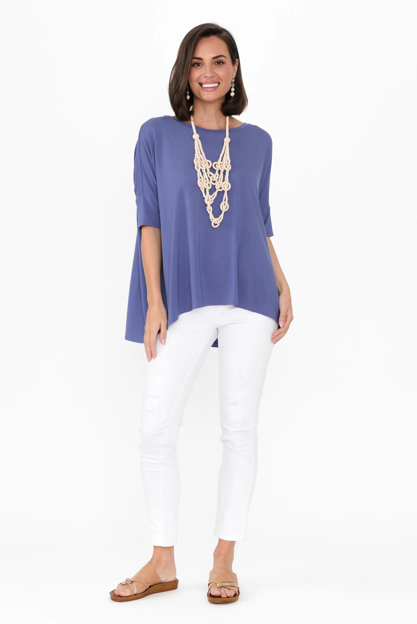 Gina Lilac Bamboo Top